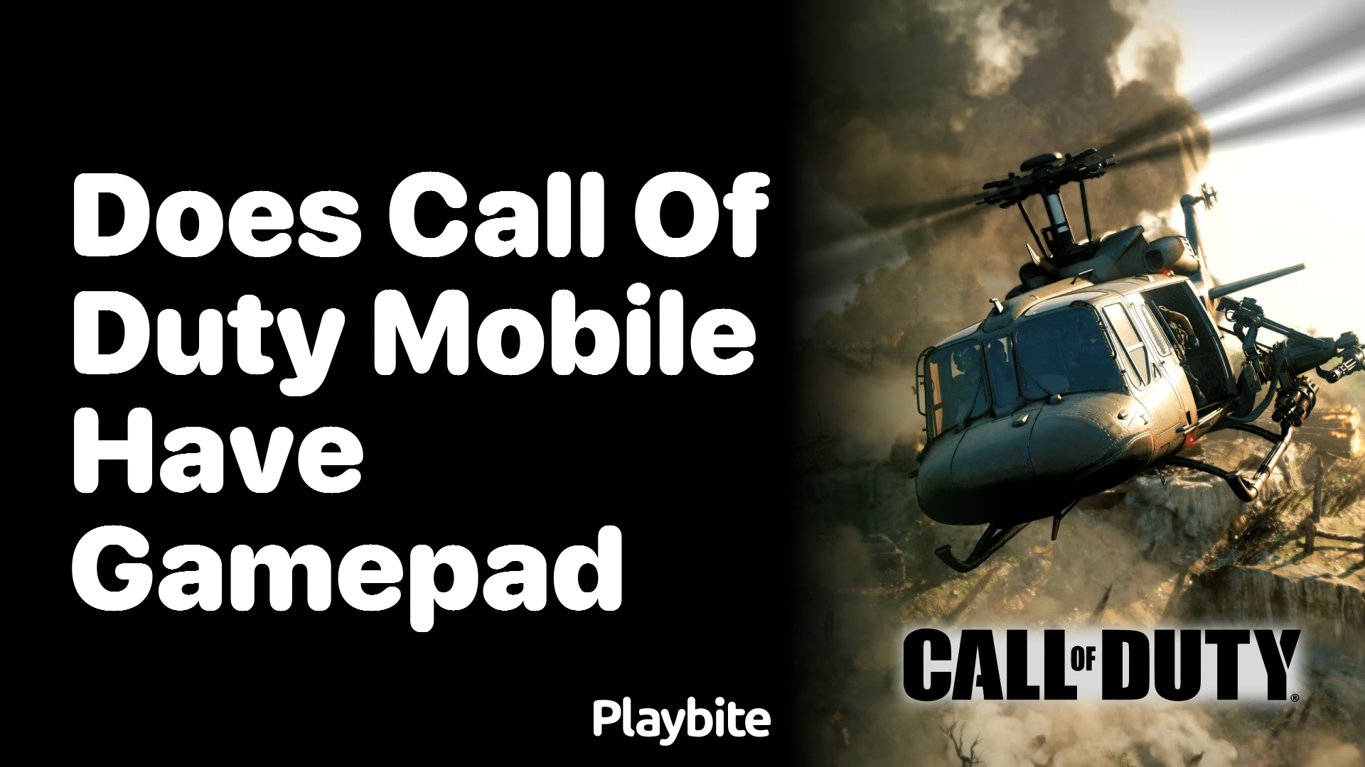 Does Call of Duty Mobile Support Gamepad Usage?