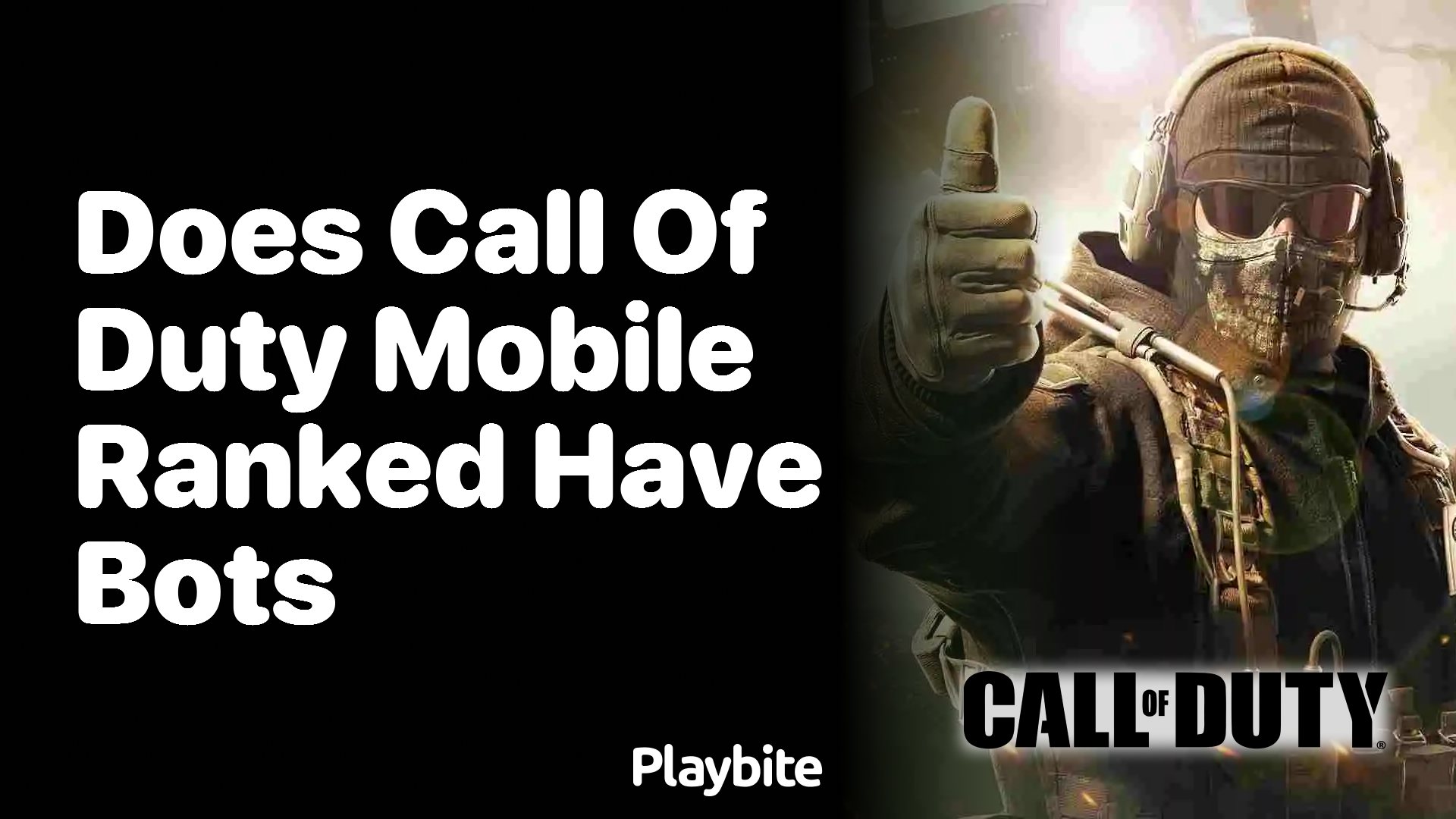 Does Call of Duty Mobile Ranked Have Bots?