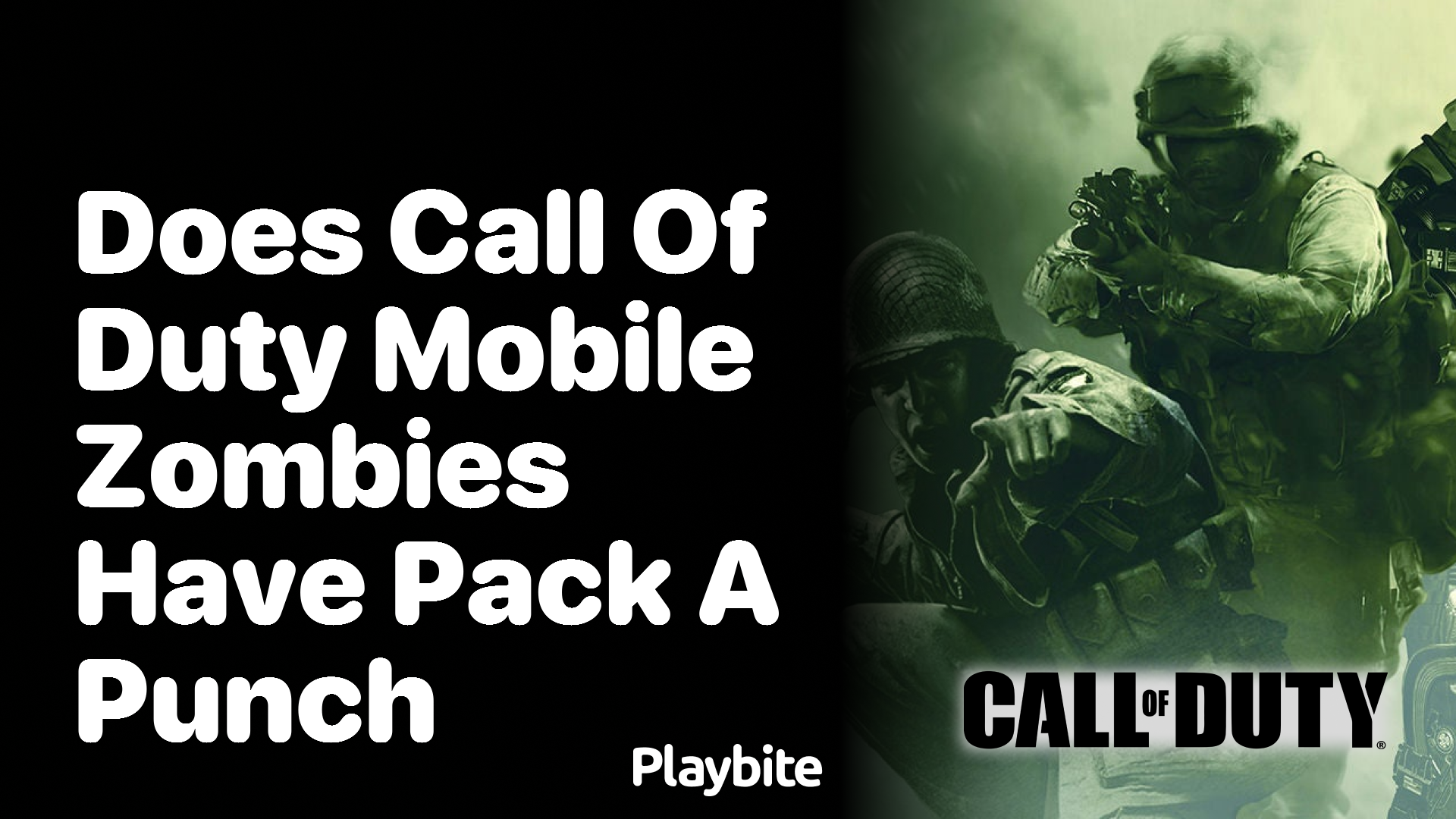 Does Call of Duty Mobile Zombies Have Pack-A-Punch?