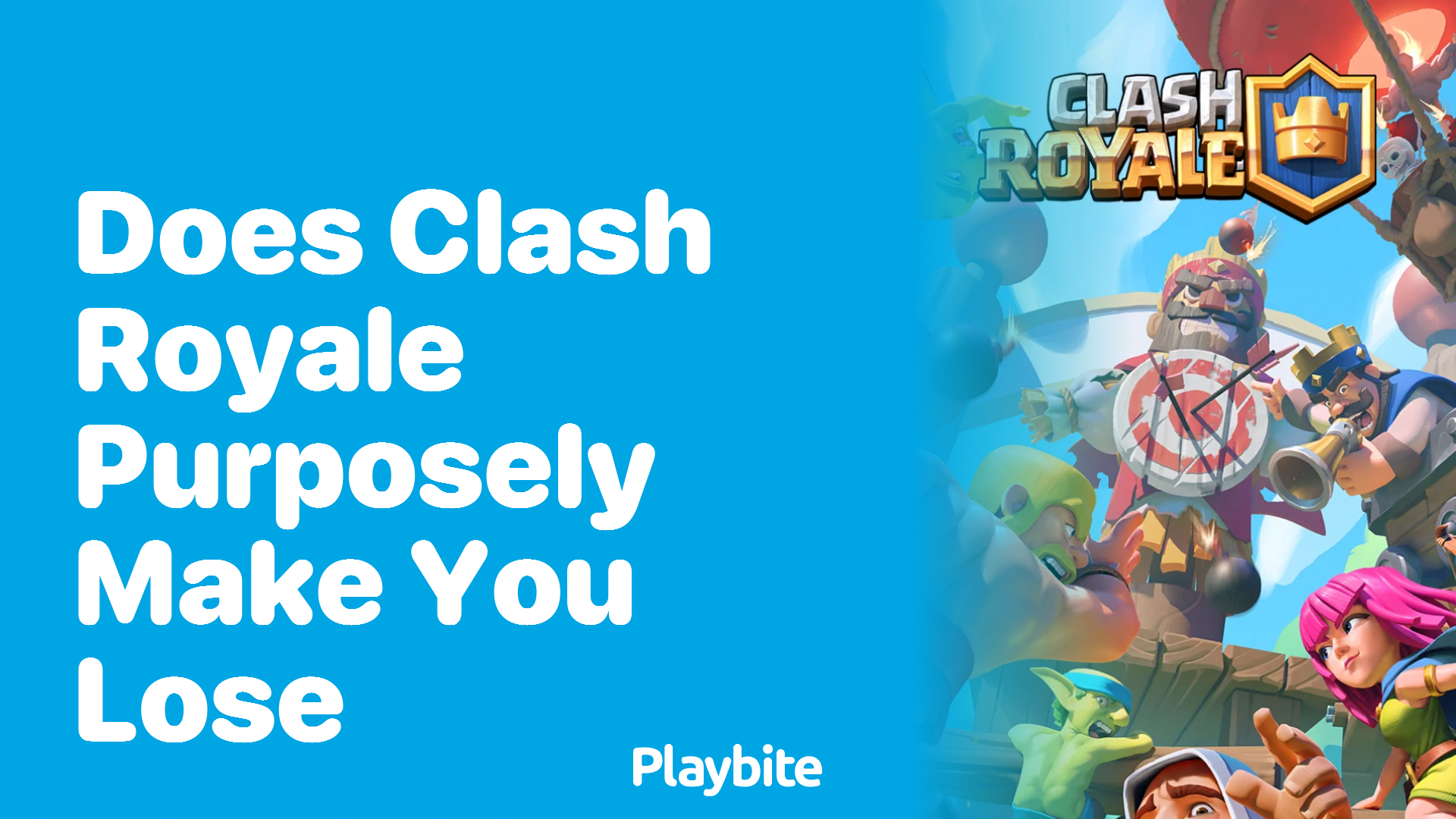 Does Clash Royale Purposely Make You Lose?