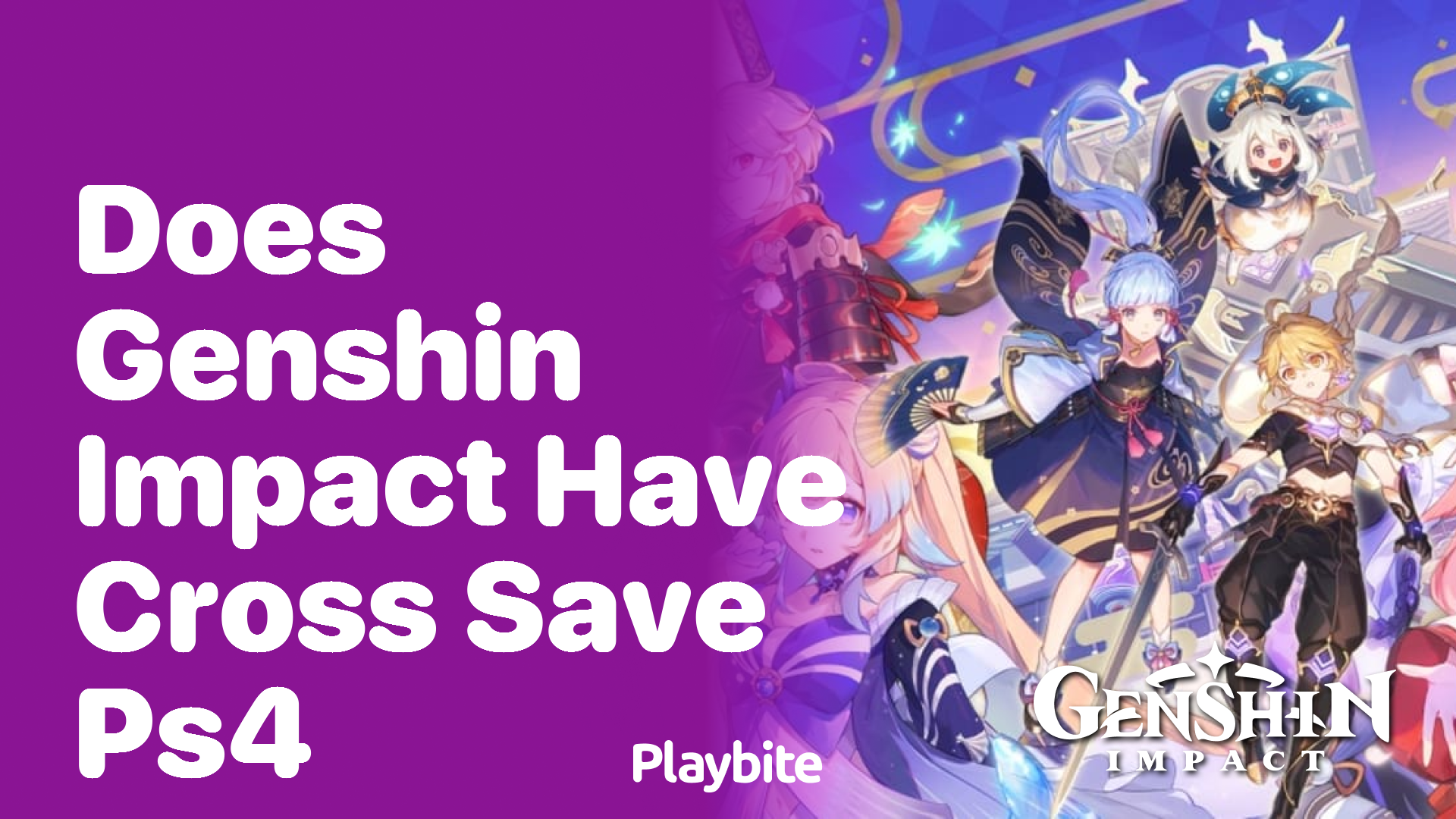 Does Genshin Impact have cross-platform play and cross-save?