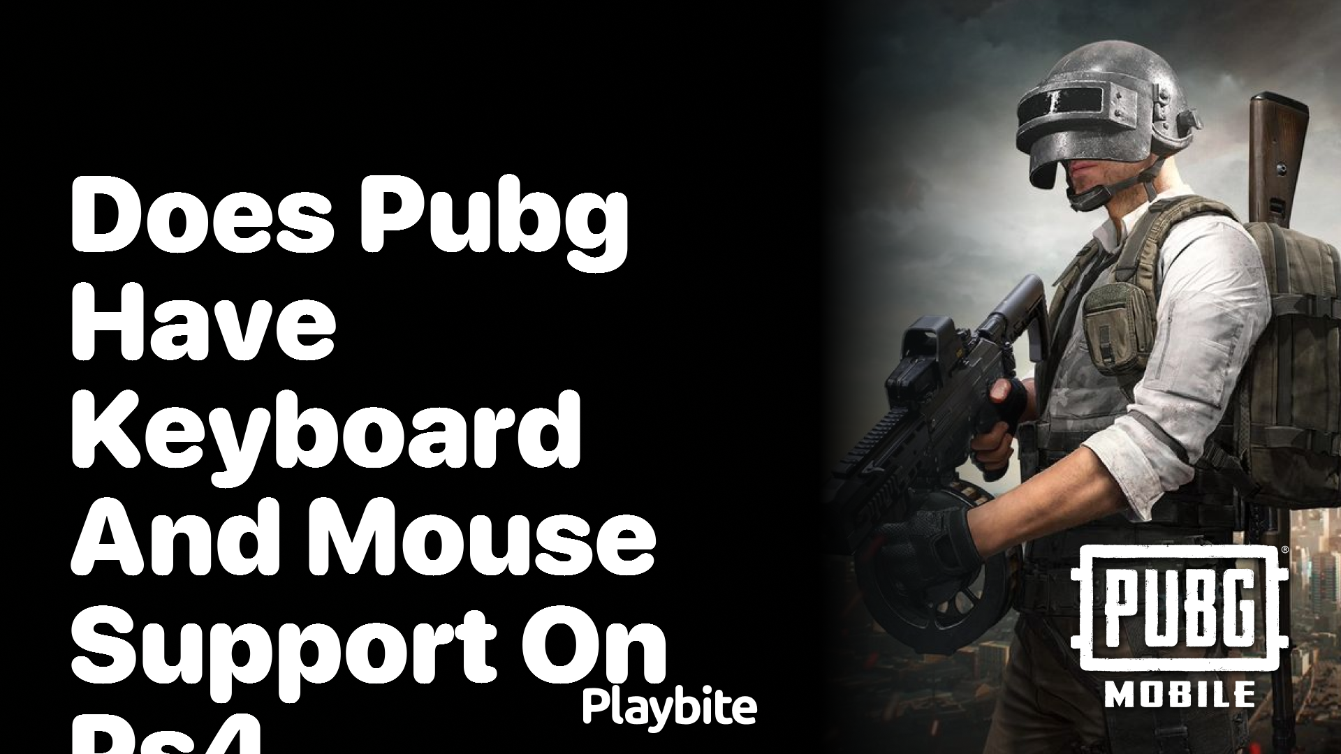 Does PUBG Have Keyboard and Mouse Support on PS4?