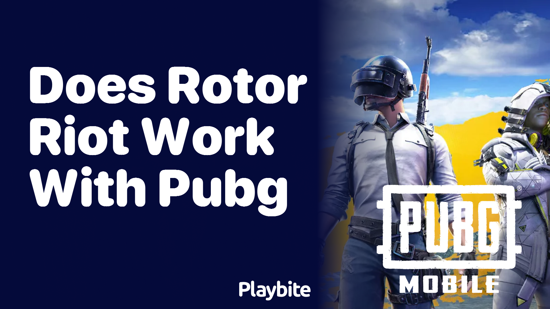 Does Rotor Riot Work with PUBG Mobile?