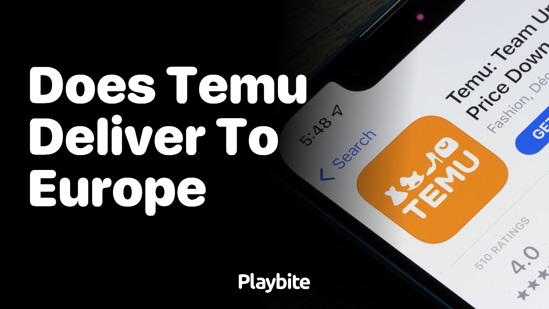 Does Temu deliver to Europe?