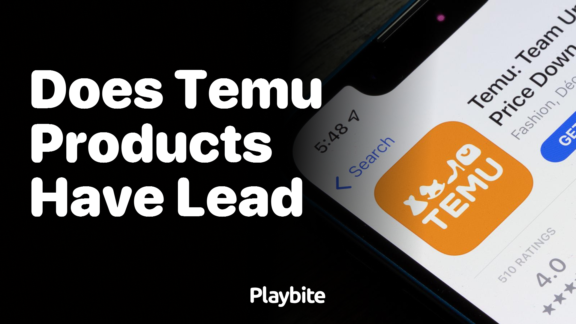 Does Temu Products Have Lead?