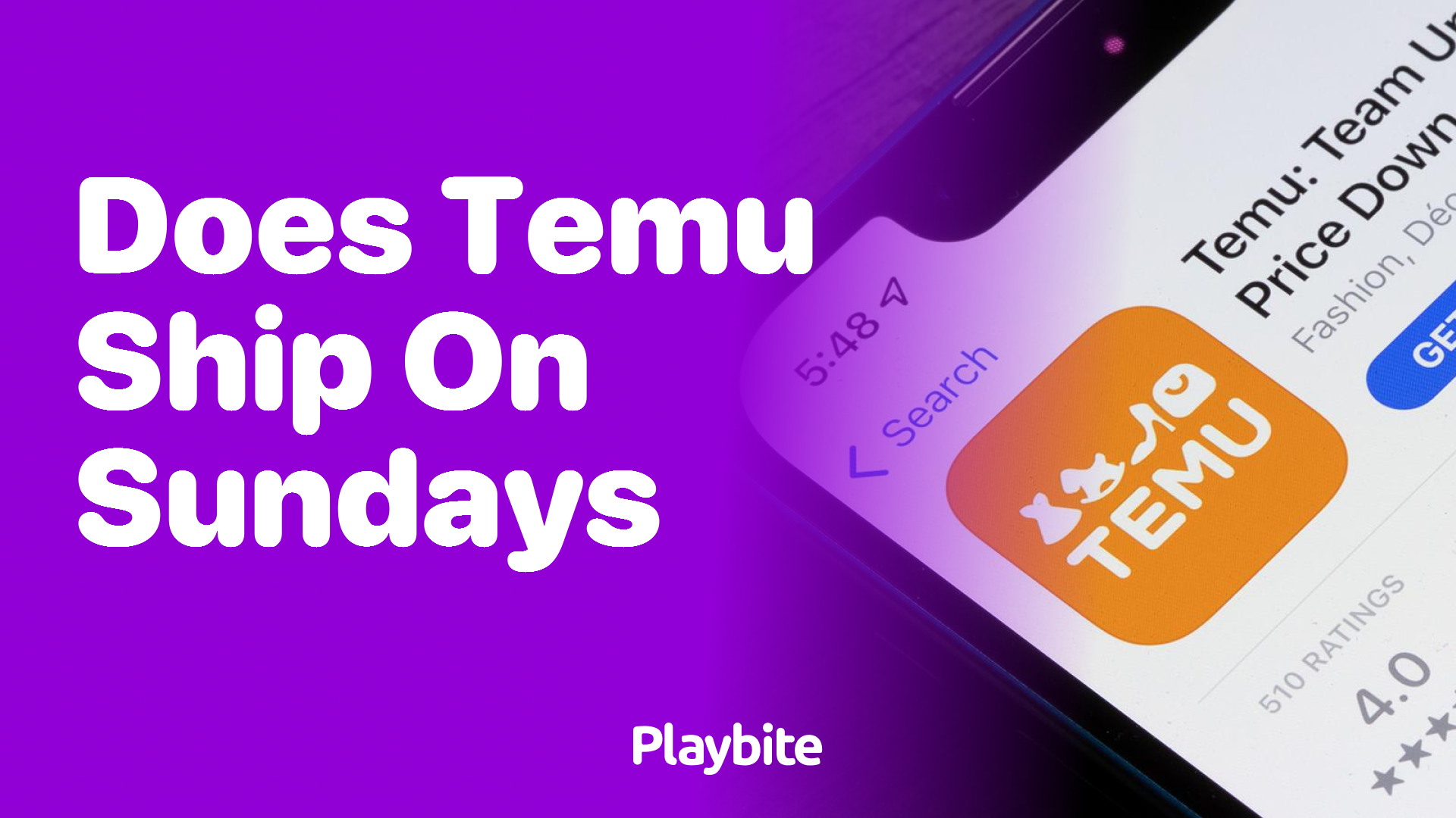 Does Temu ship on Sundays?