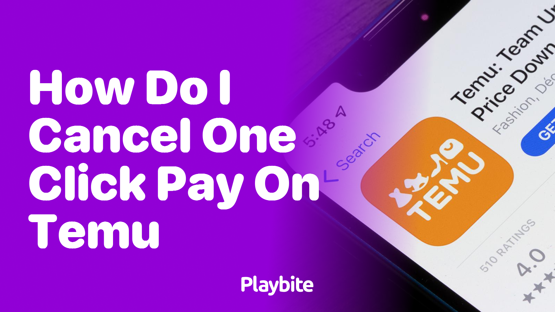 How Do I Cancel One Click Pay on Temu?