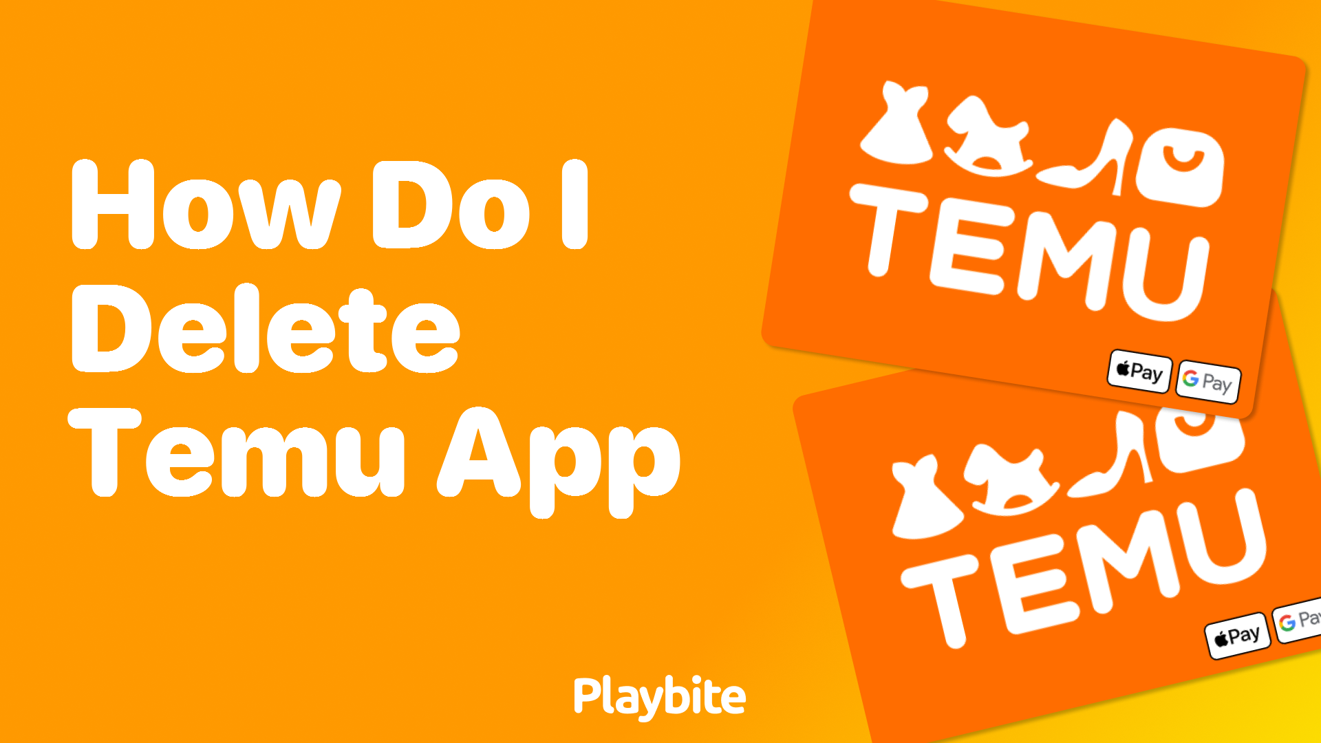 How do I delete the Temu app?