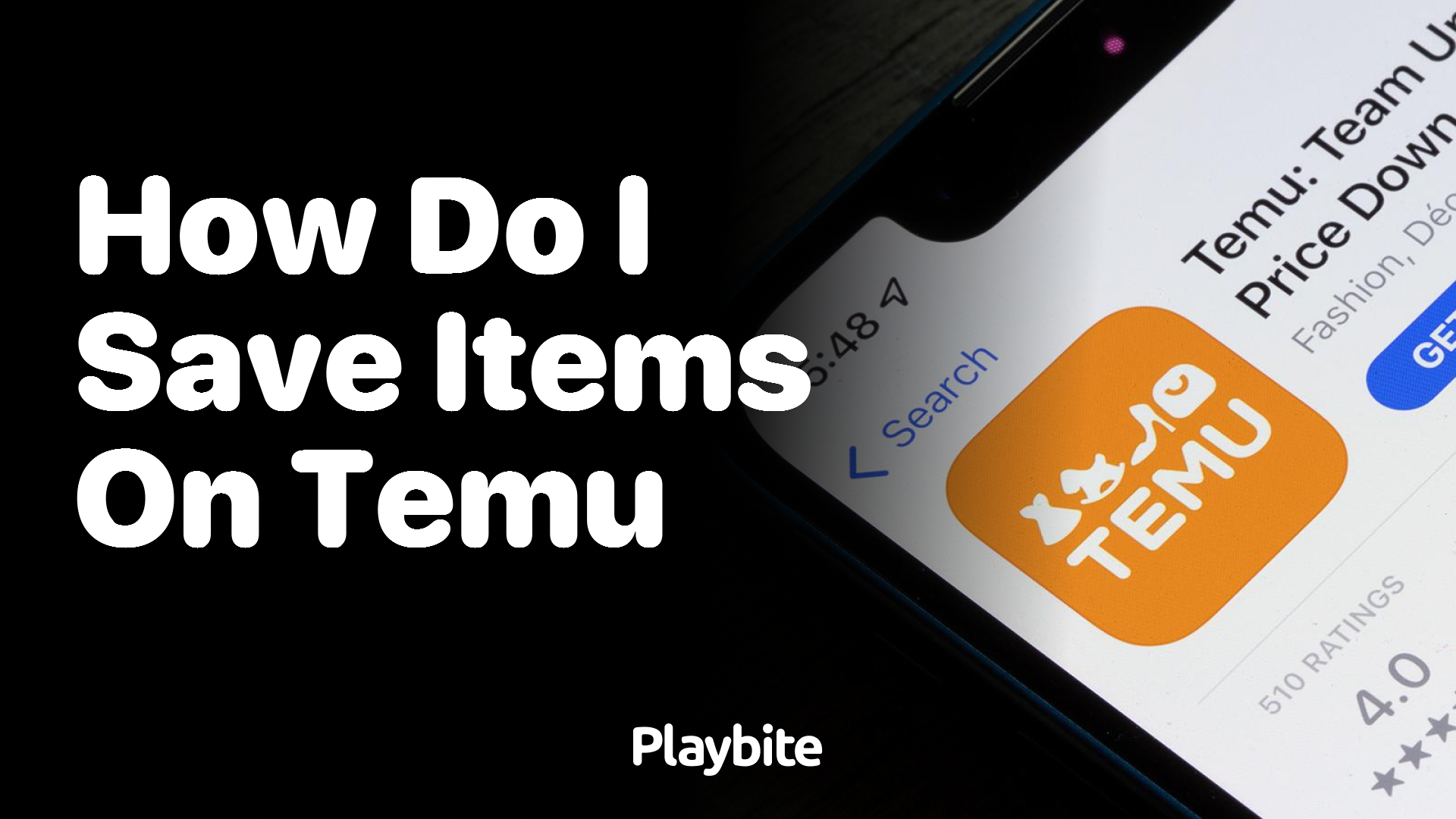 How Do I Save Items on Temu?