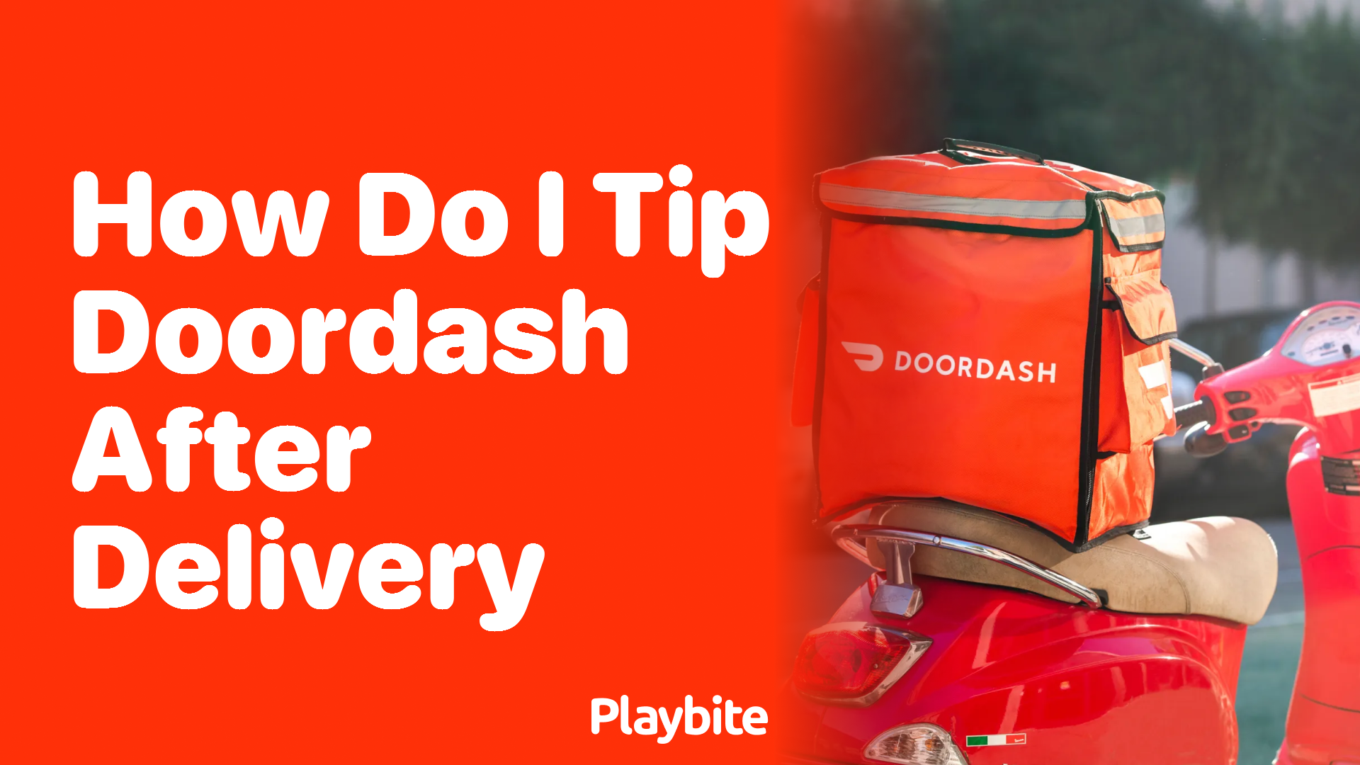 How do I tip DoorDash after delivery?