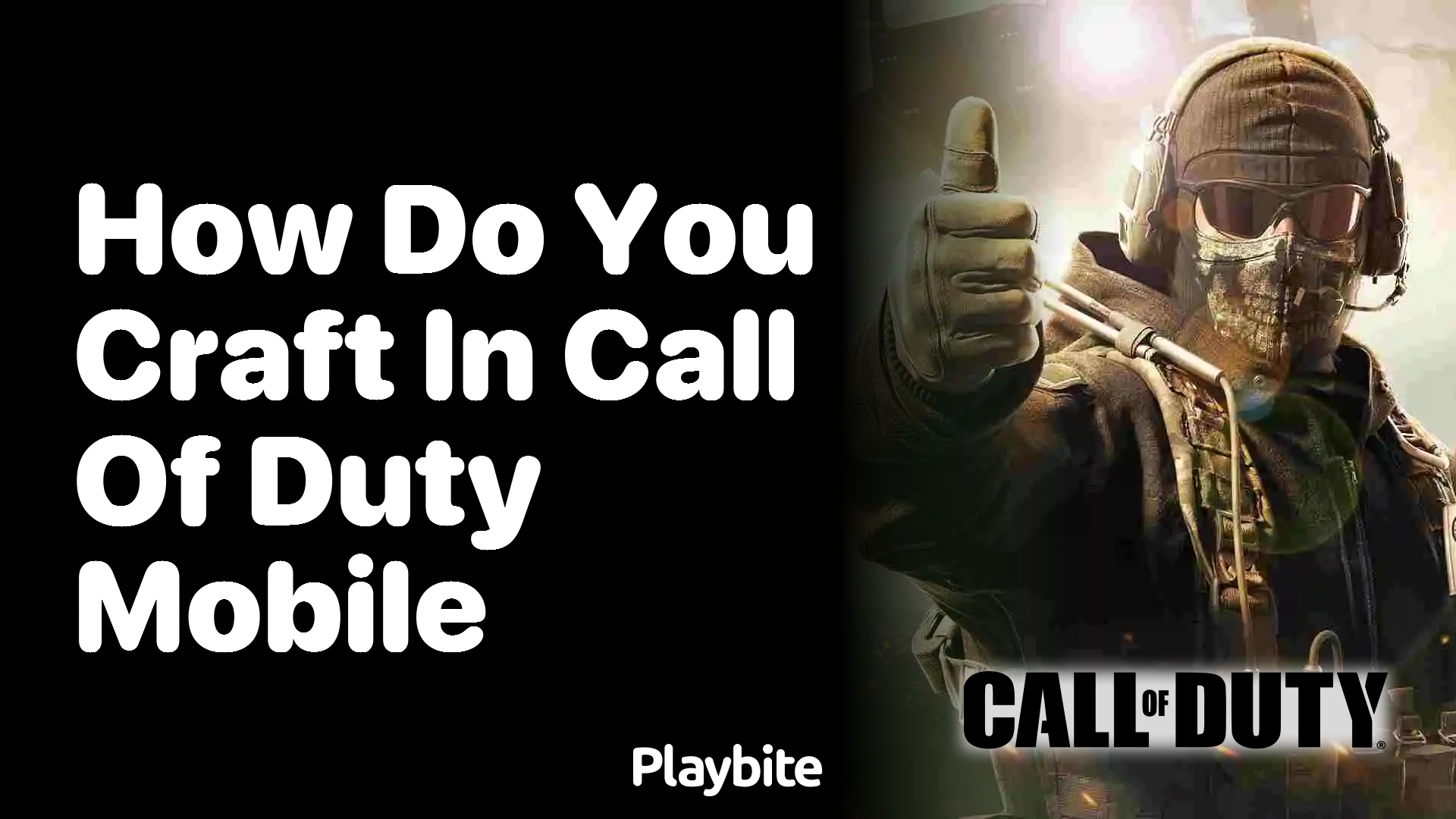 How Do You Craft in Call of Duty Mobile?