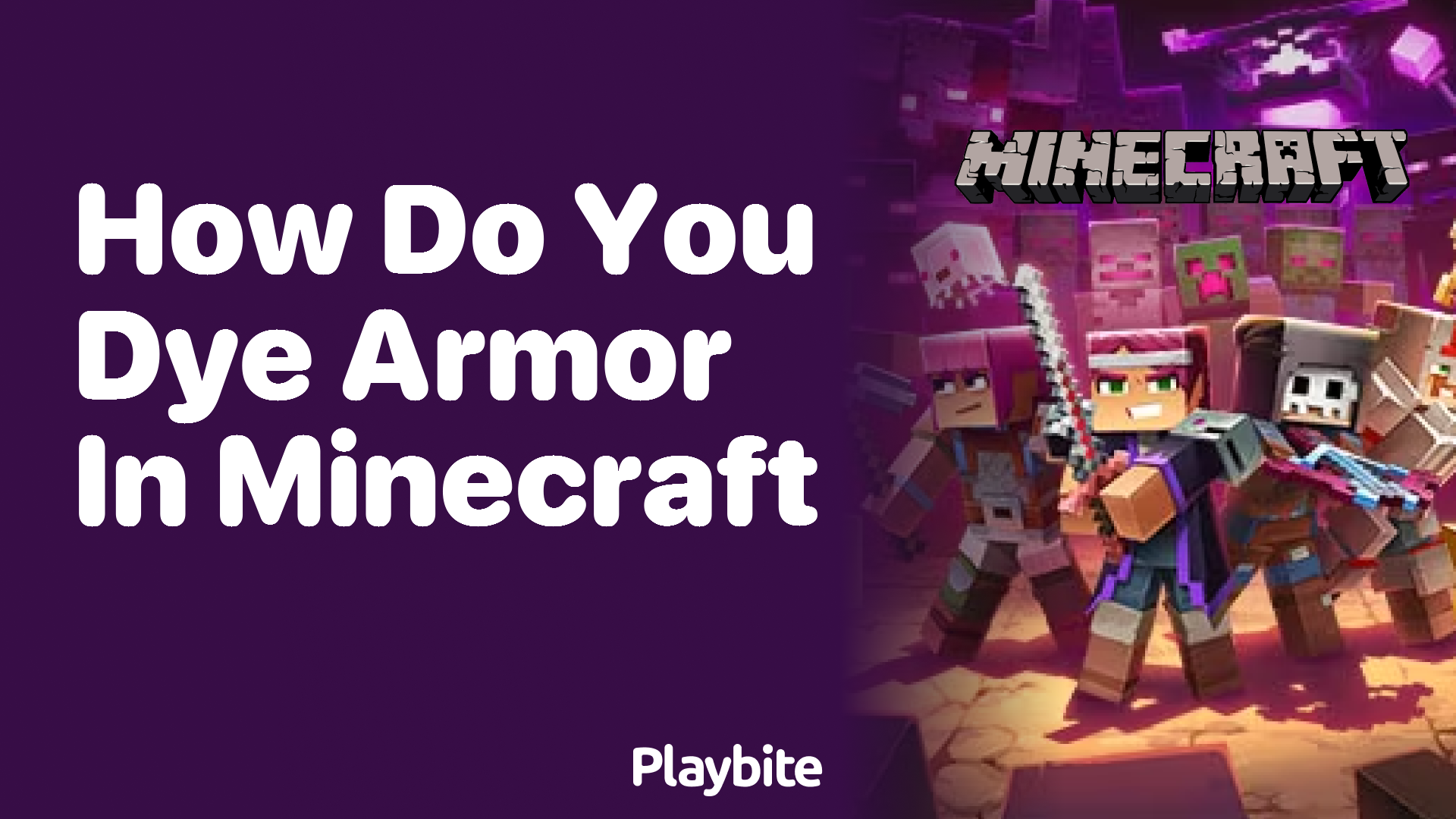 How do you dye armor in Minecraft?