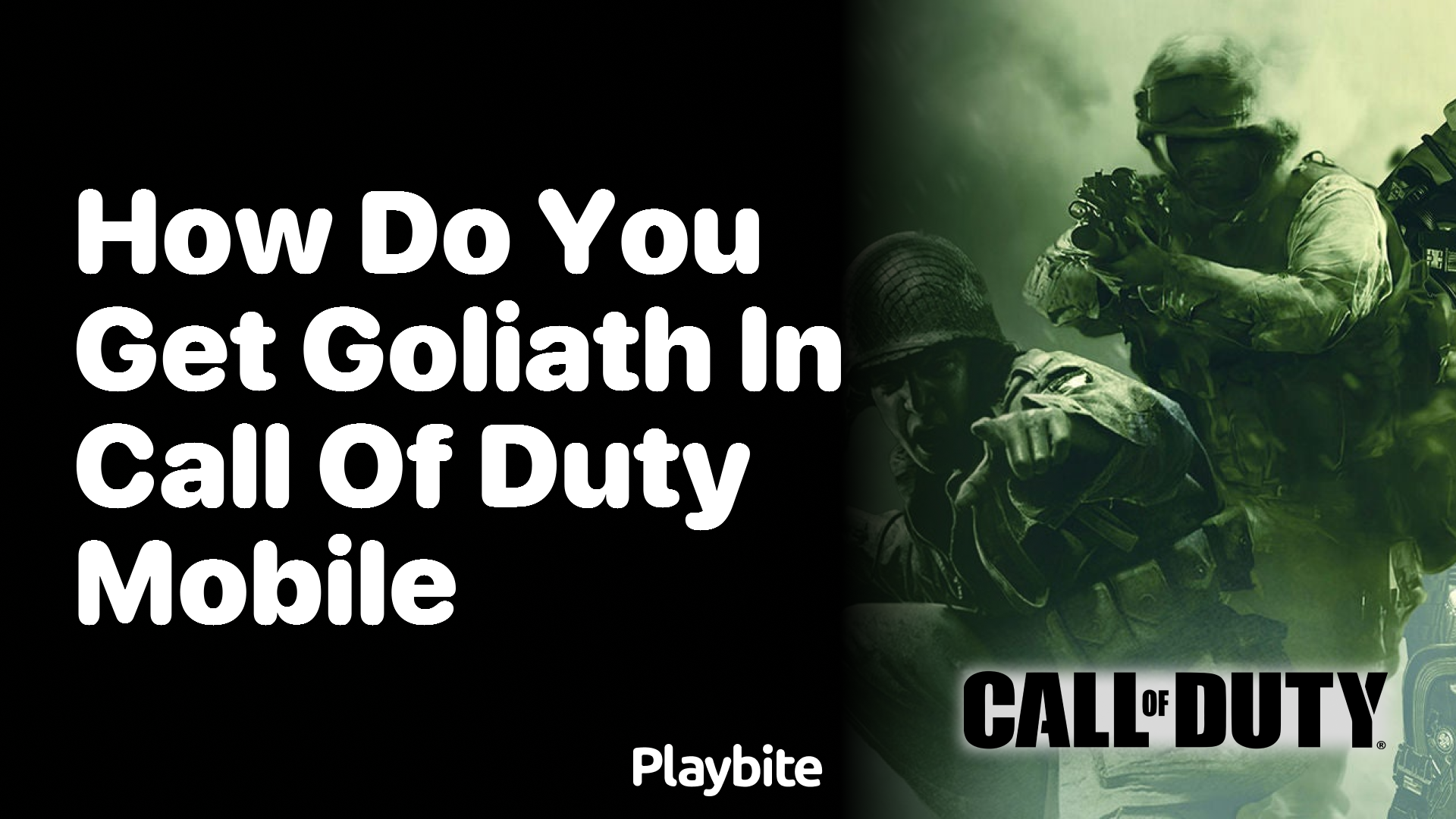 How Do You Get Goliath in Call of Duty Mobile?