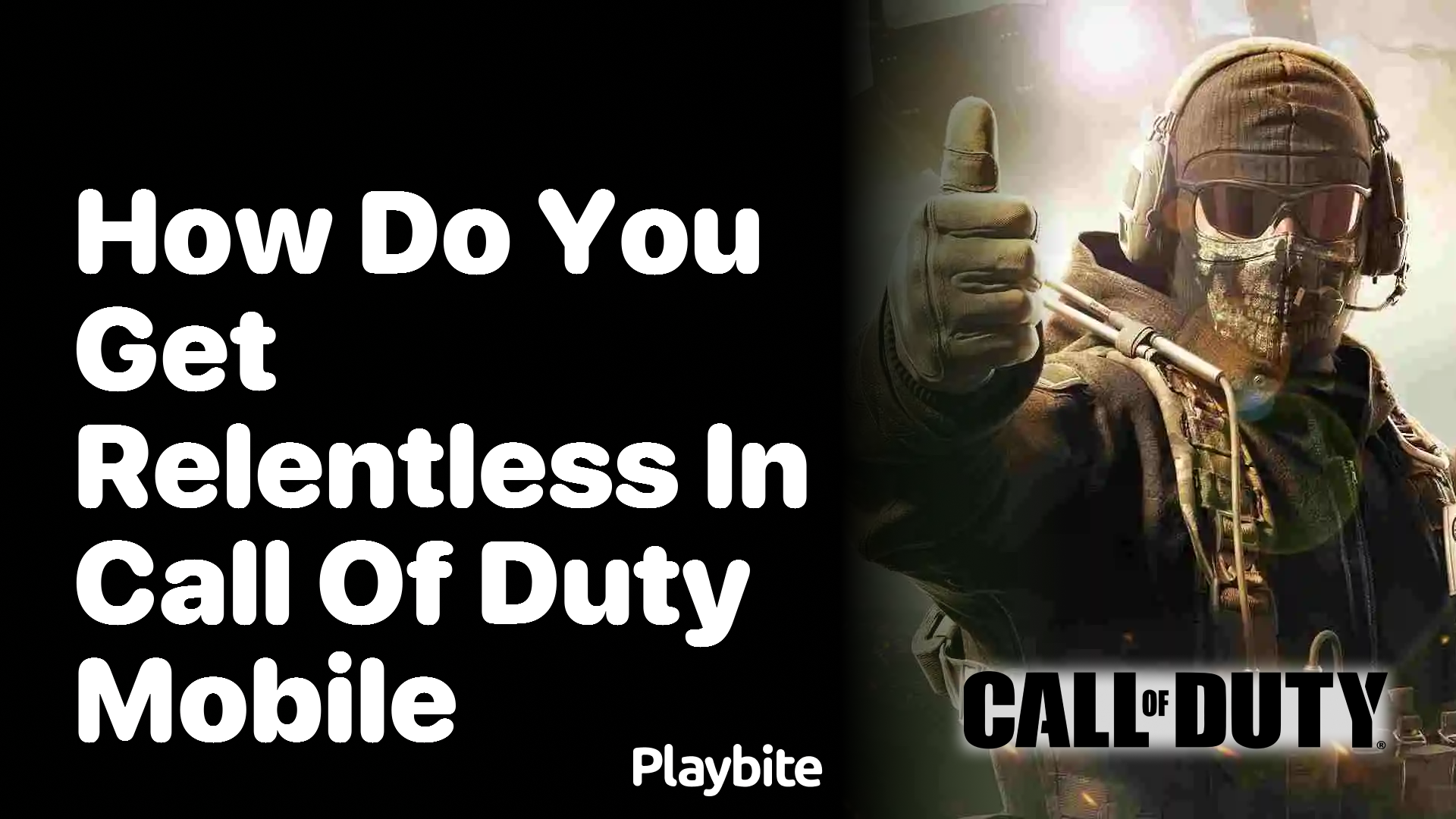 How Do You Get Relentless in Call of Duty Mobile?