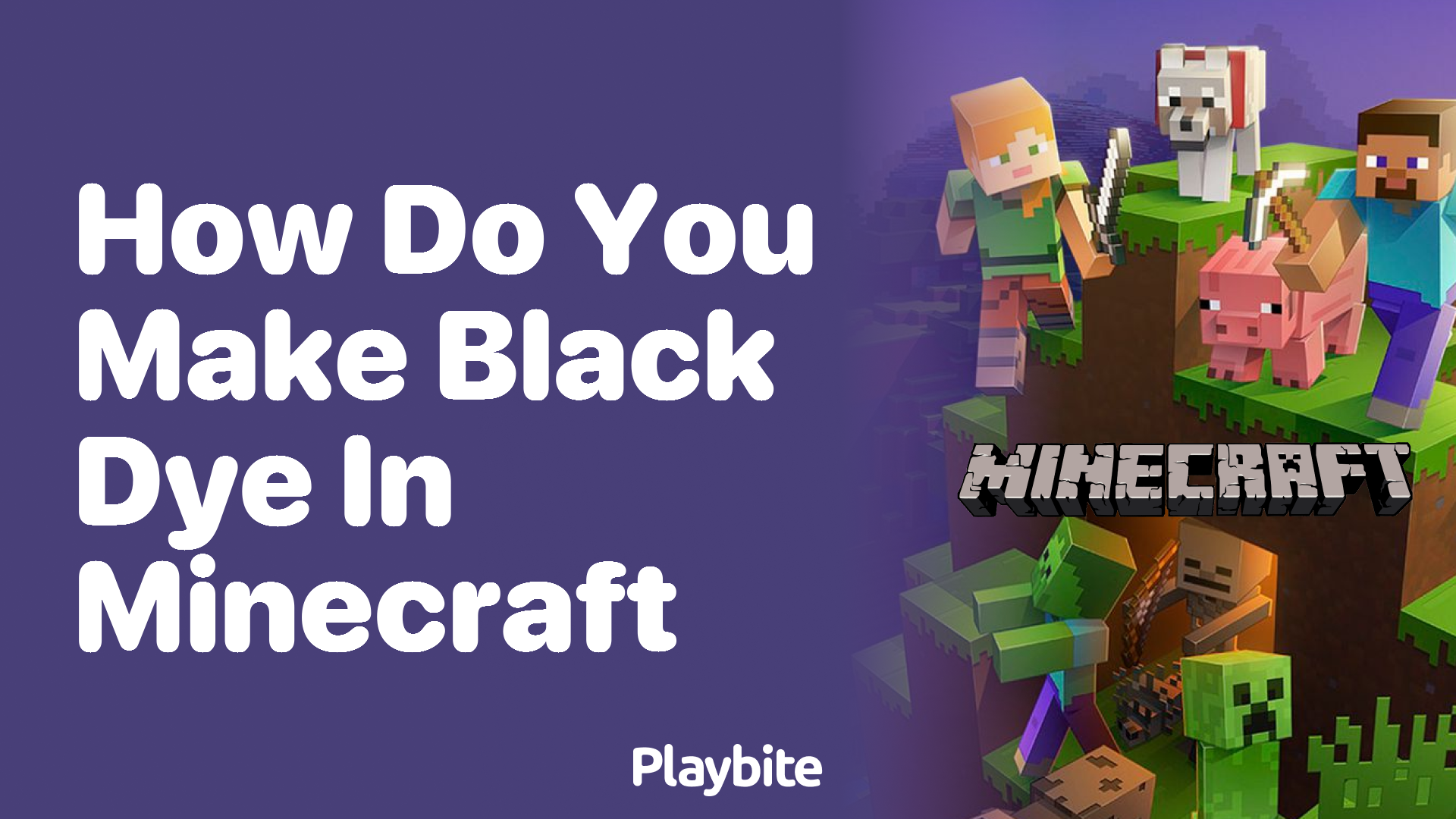 How Do You Make Black Dye in Minecraft?