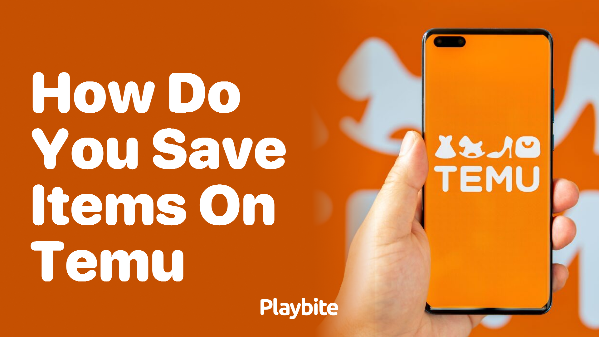 How do you save items on Temu for later shopping?