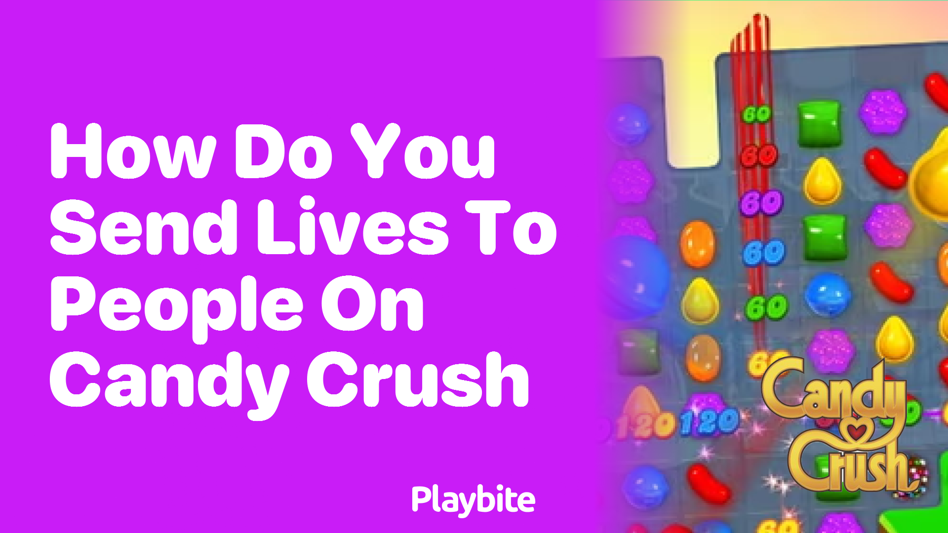 How do you send lives to people on Candy Crush?