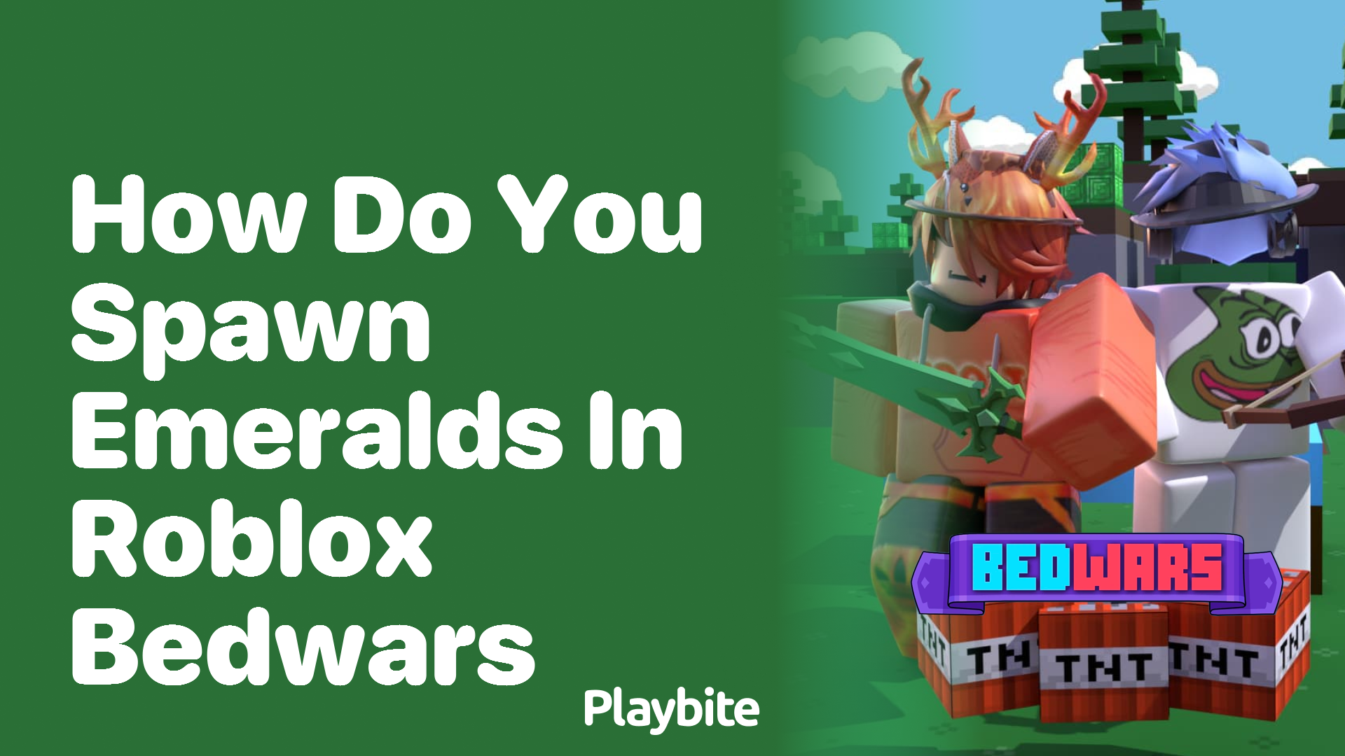 How to Spawn Emeralds in Roblox Bedwars