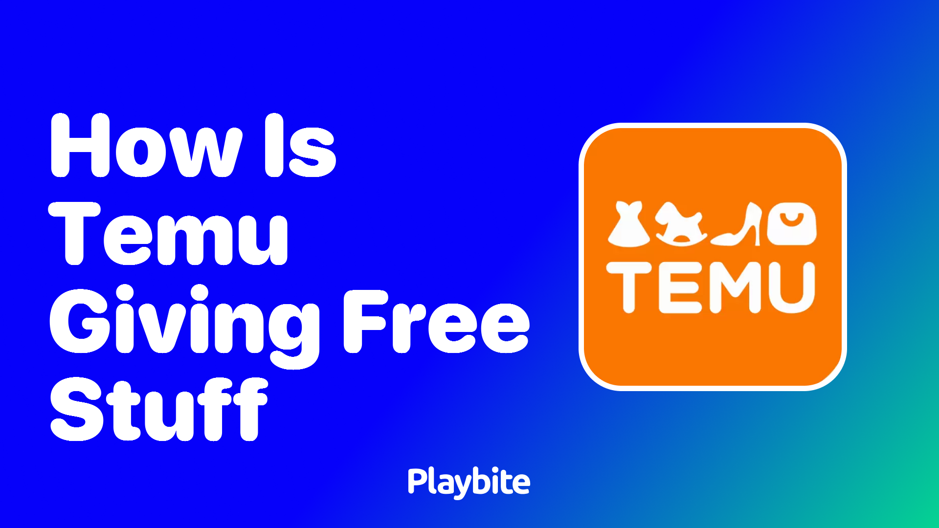 How is Temu Giving Away Free Stuff?