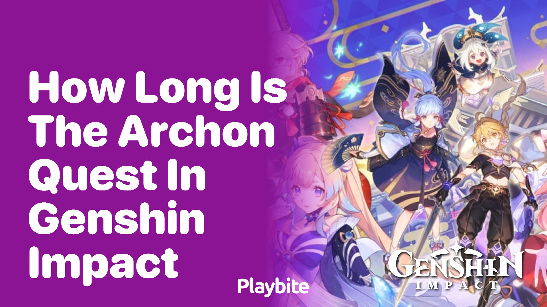 How long is the Archon Quest in Genshin Impact?