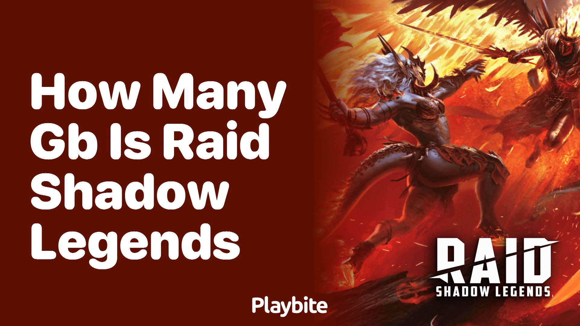 How Many GB is Raid Shadow Legends?