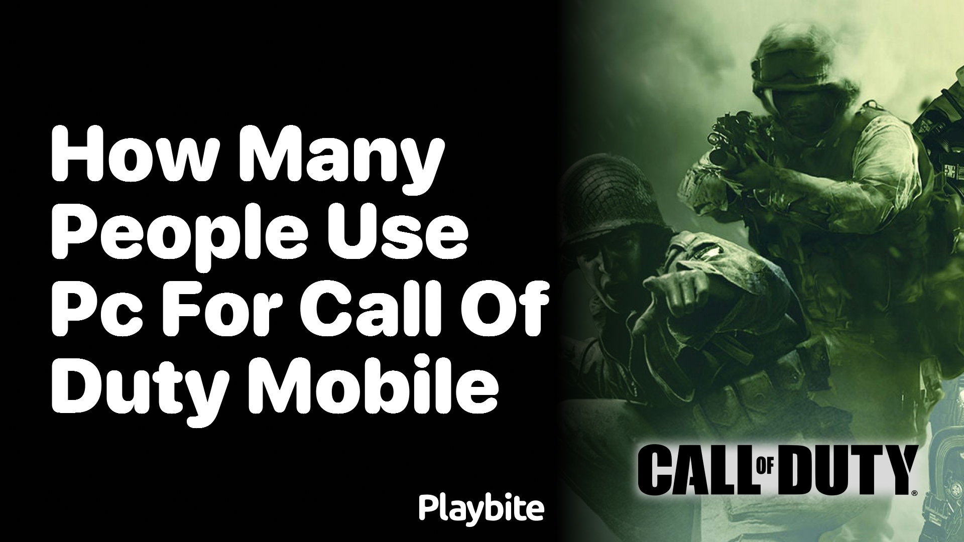 How Many People Use PC for Call of Duty Mobile?