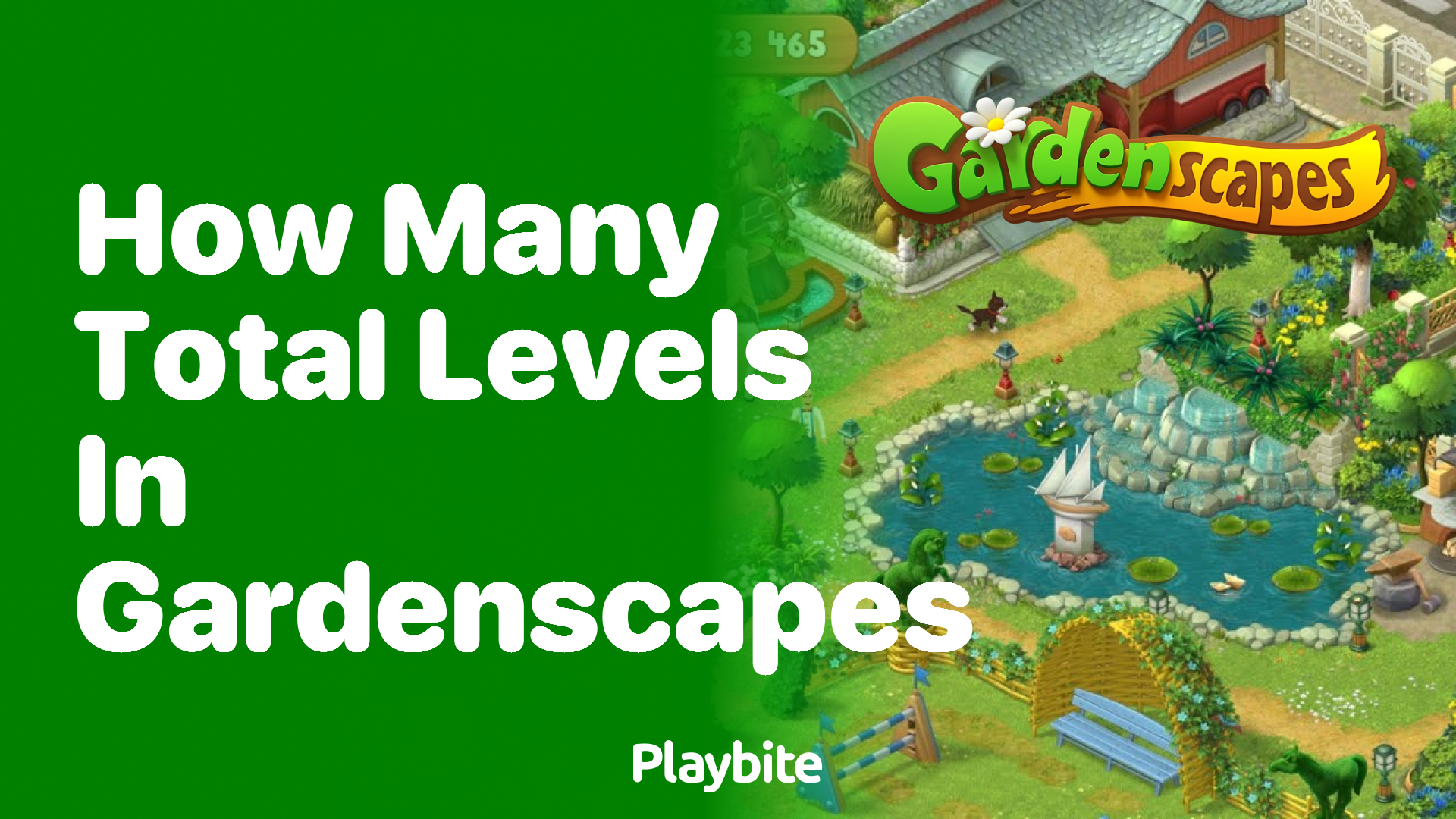 How many total levels are in Gardenscapes?