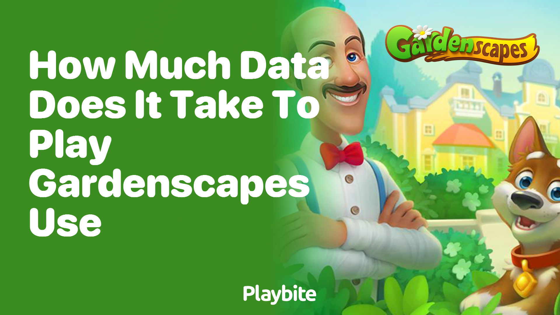 How much data does playing Gardenscapes use?