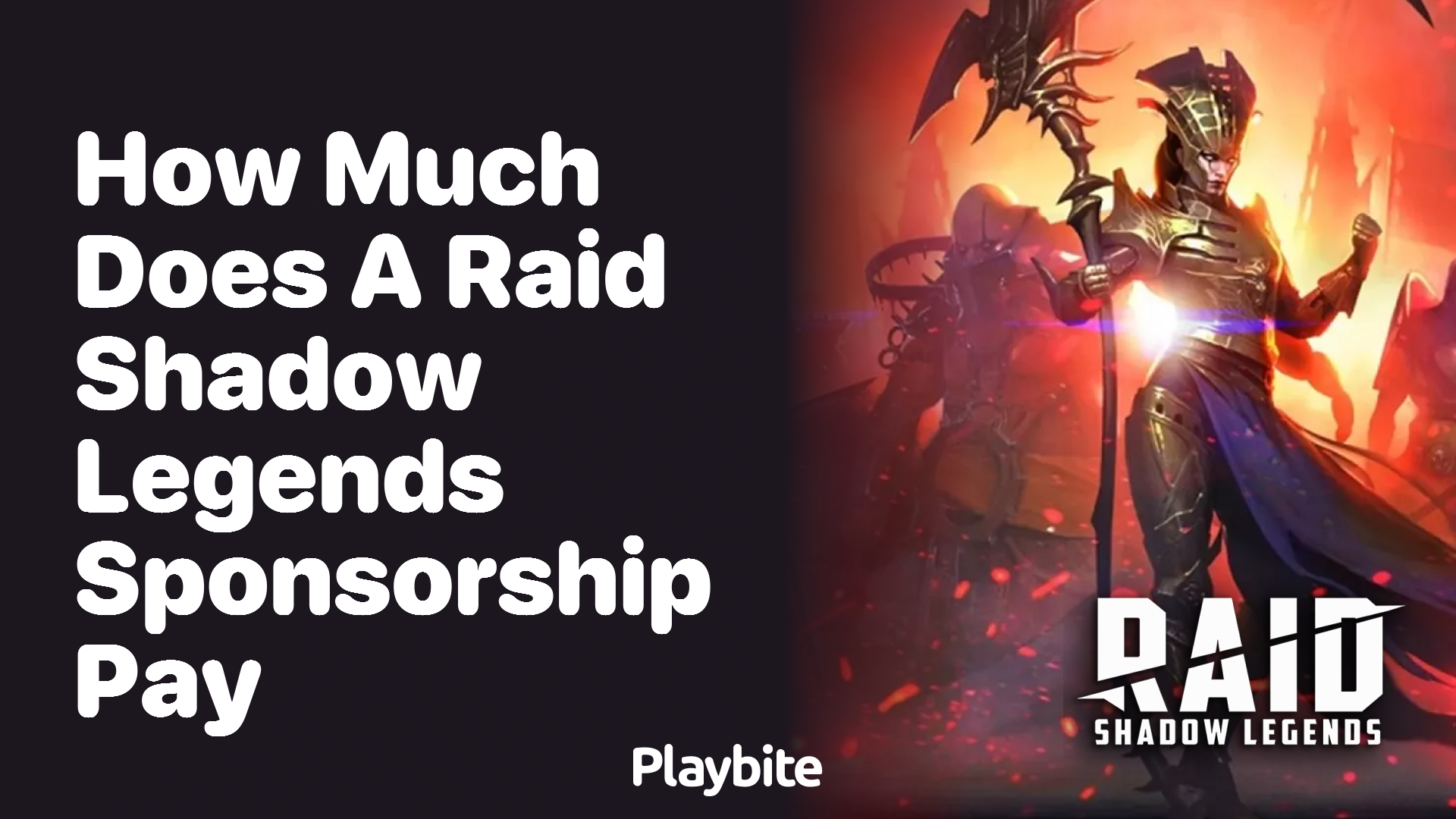 How Much Does a Raid Shadow Legends Sponsorship Pay?