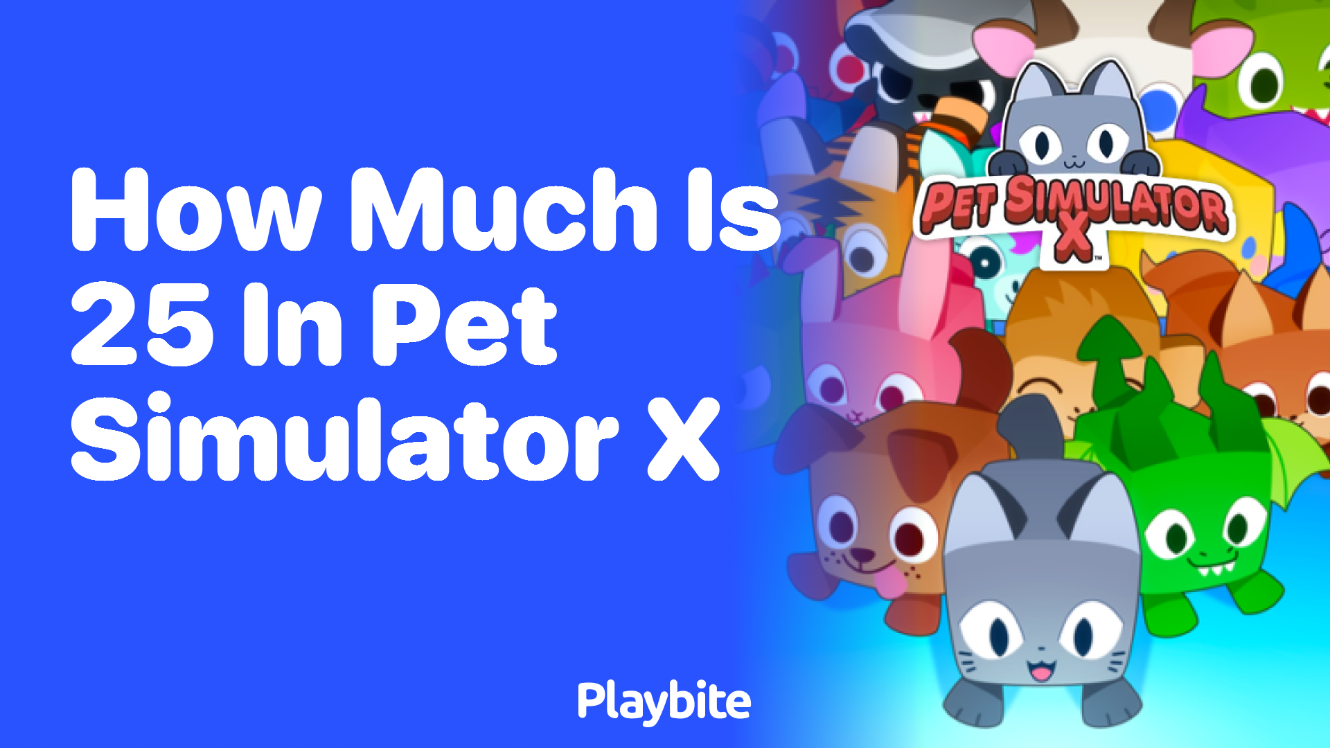 How much is 25 in Pet Simulator X?