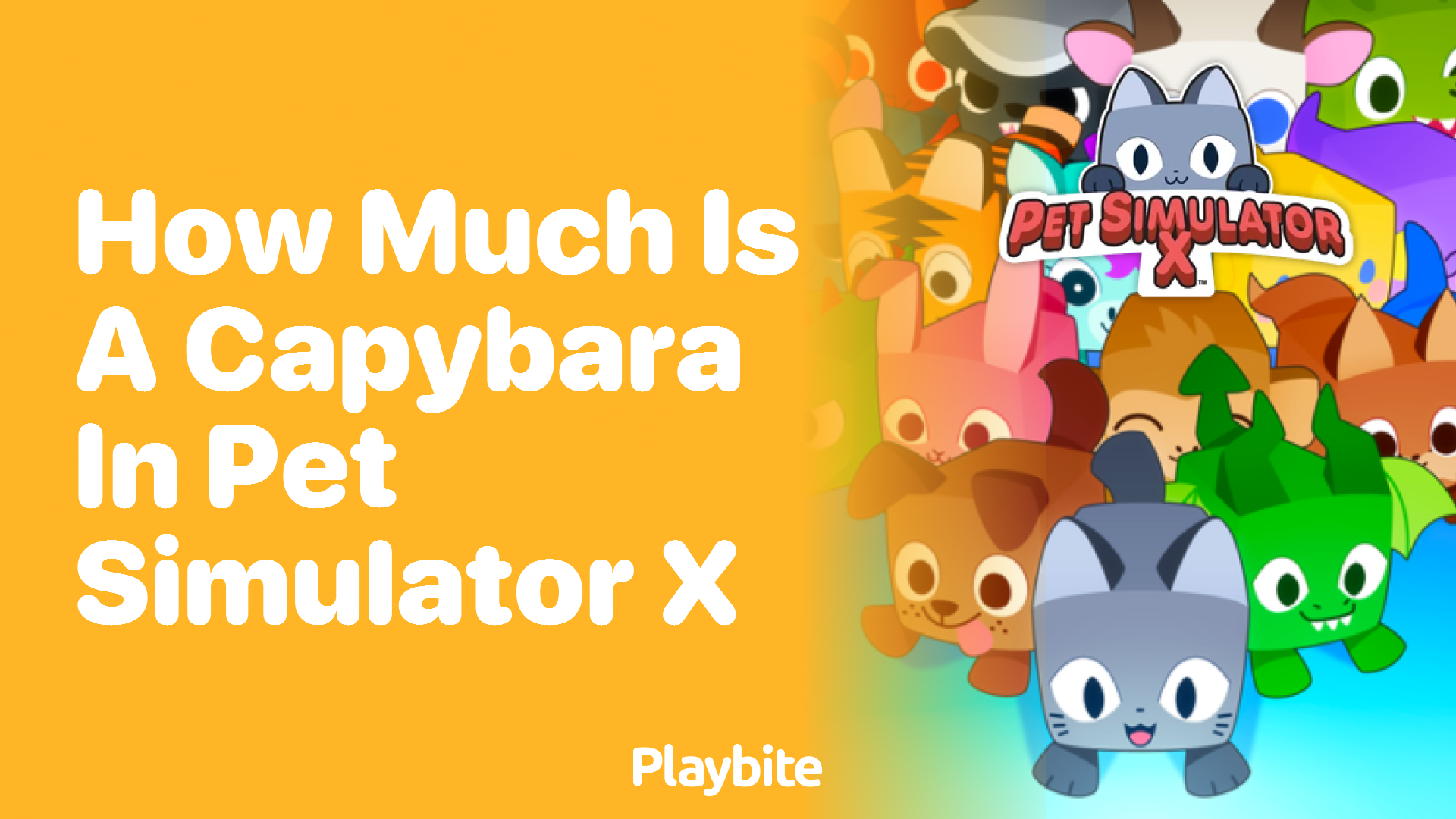 How Much is a Capybara in Pet Simulator X?