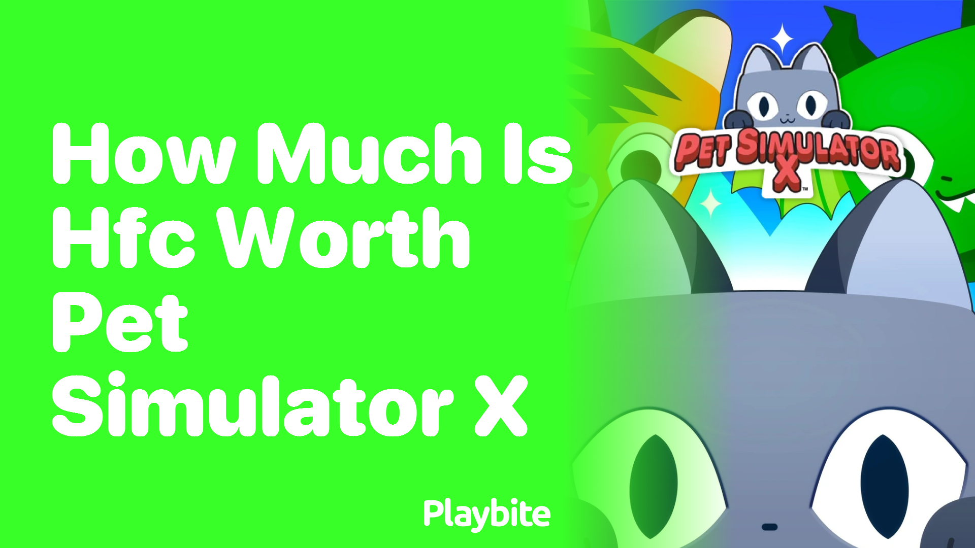 How Much Is HFC Worth in Pet Simulator X?