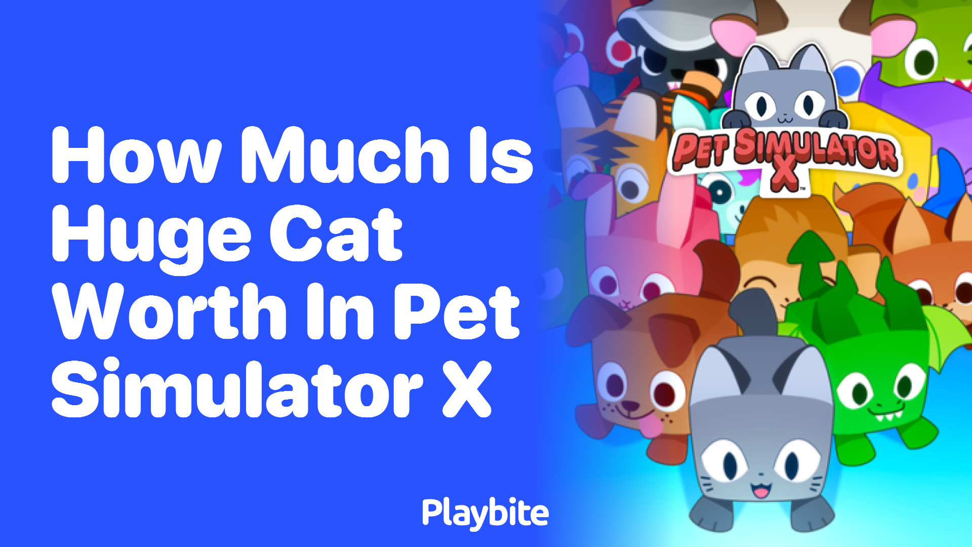 How much is a huge cat worth in Pet Simulator X?