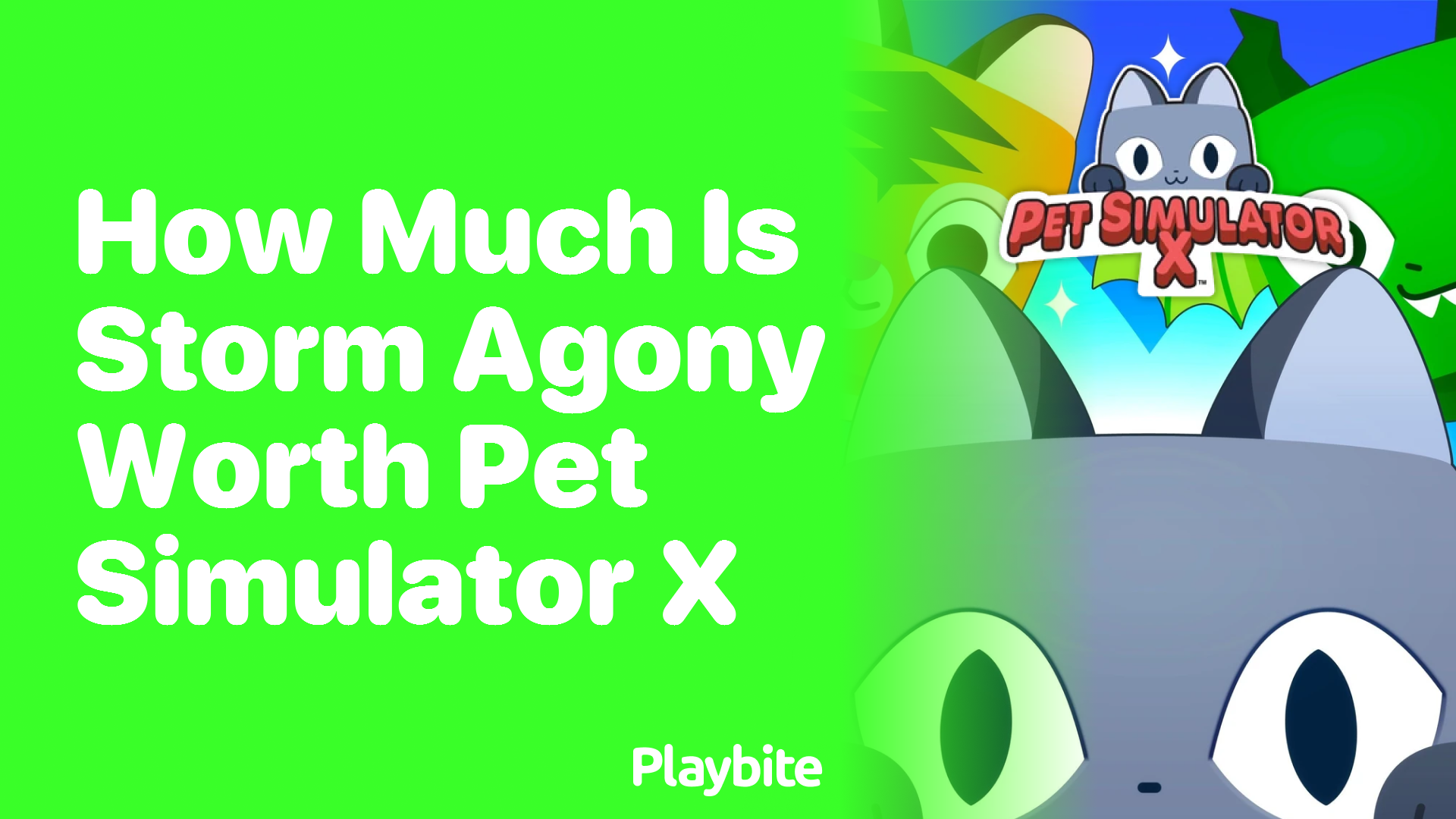 How Much is Storm Agony Worth in Pet Simulator X?