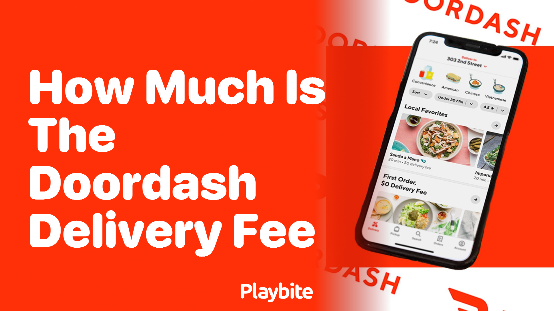 How much is the DoorDash Delivery Fee? - Playbite