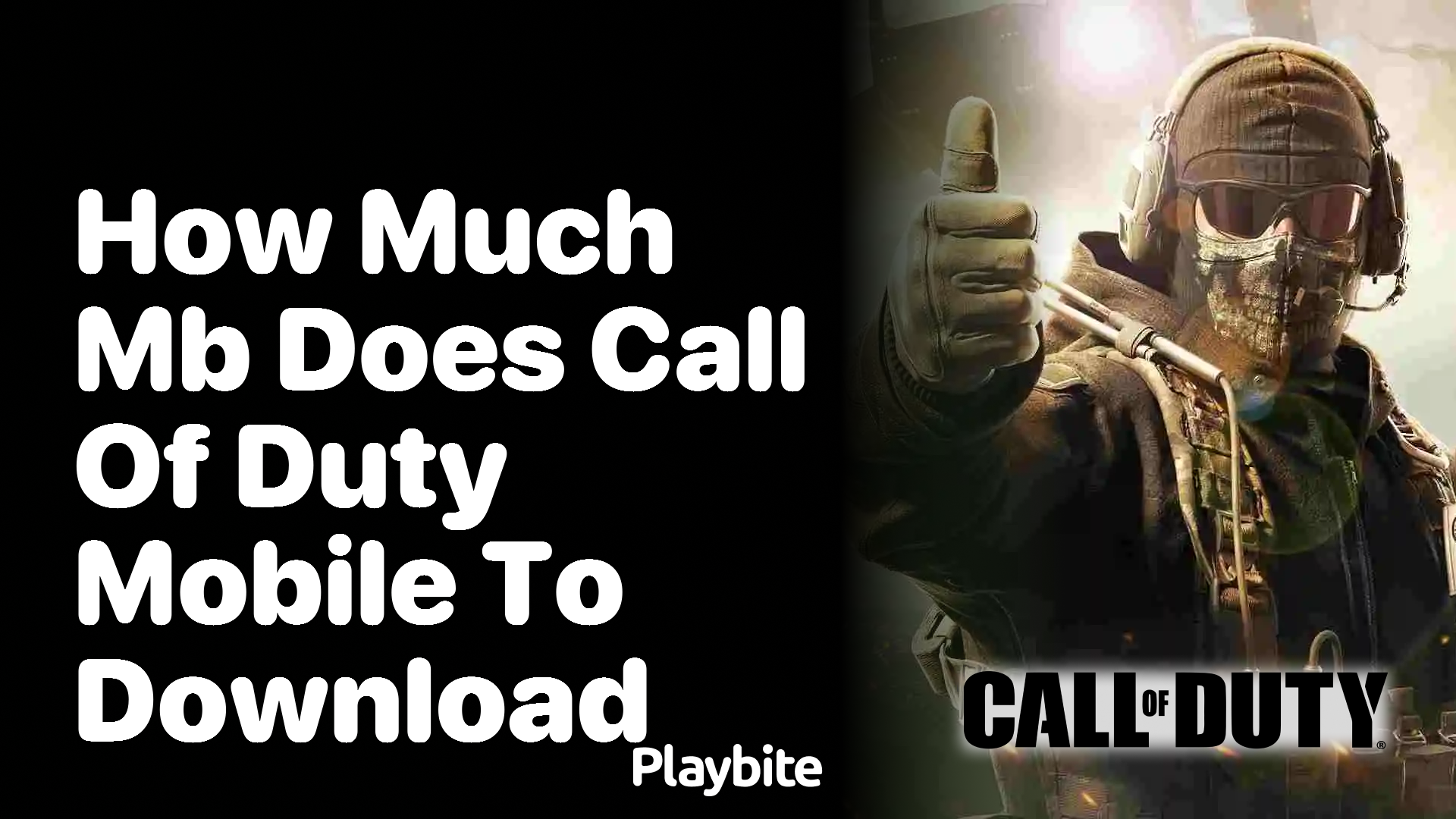 How Much MB Does Call of Duty Mobile Require to Download?