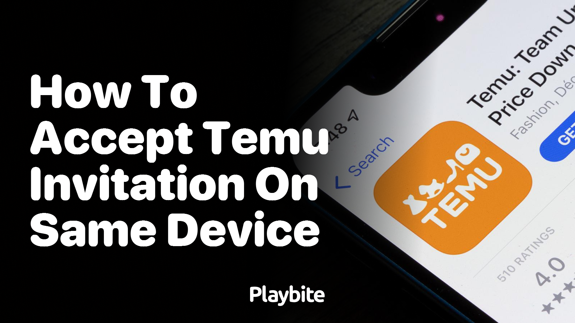 How to Accept a Temu Invitation on the Same Device