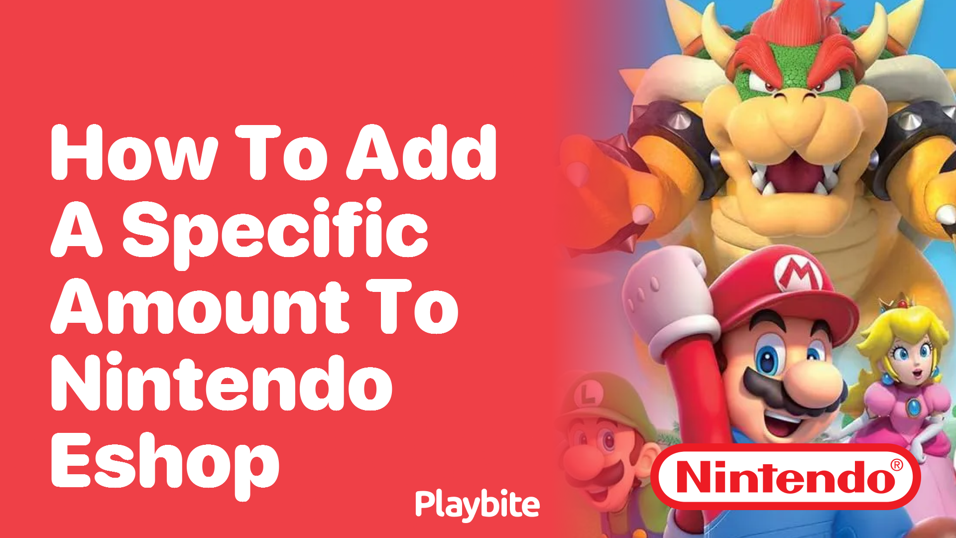 How to Add a Specific Amount to Nintendo eShop