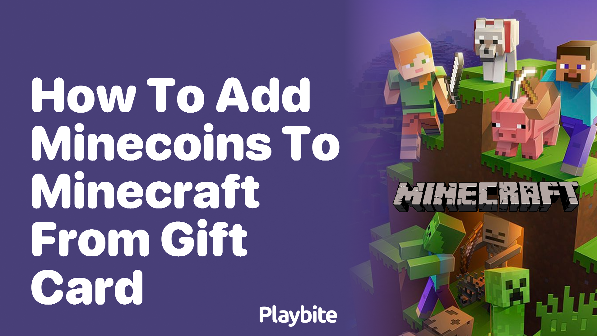 How to Add Minecoins to Minecraft From a Gift Card