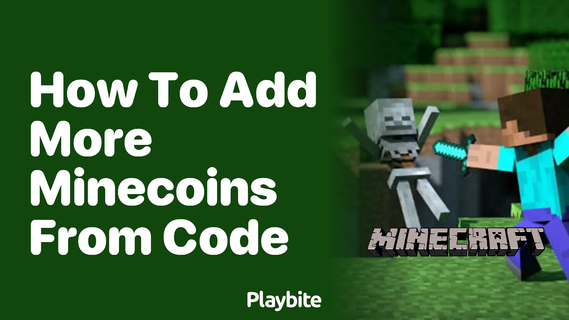 How to Add More Minecoins from Code - Playbite