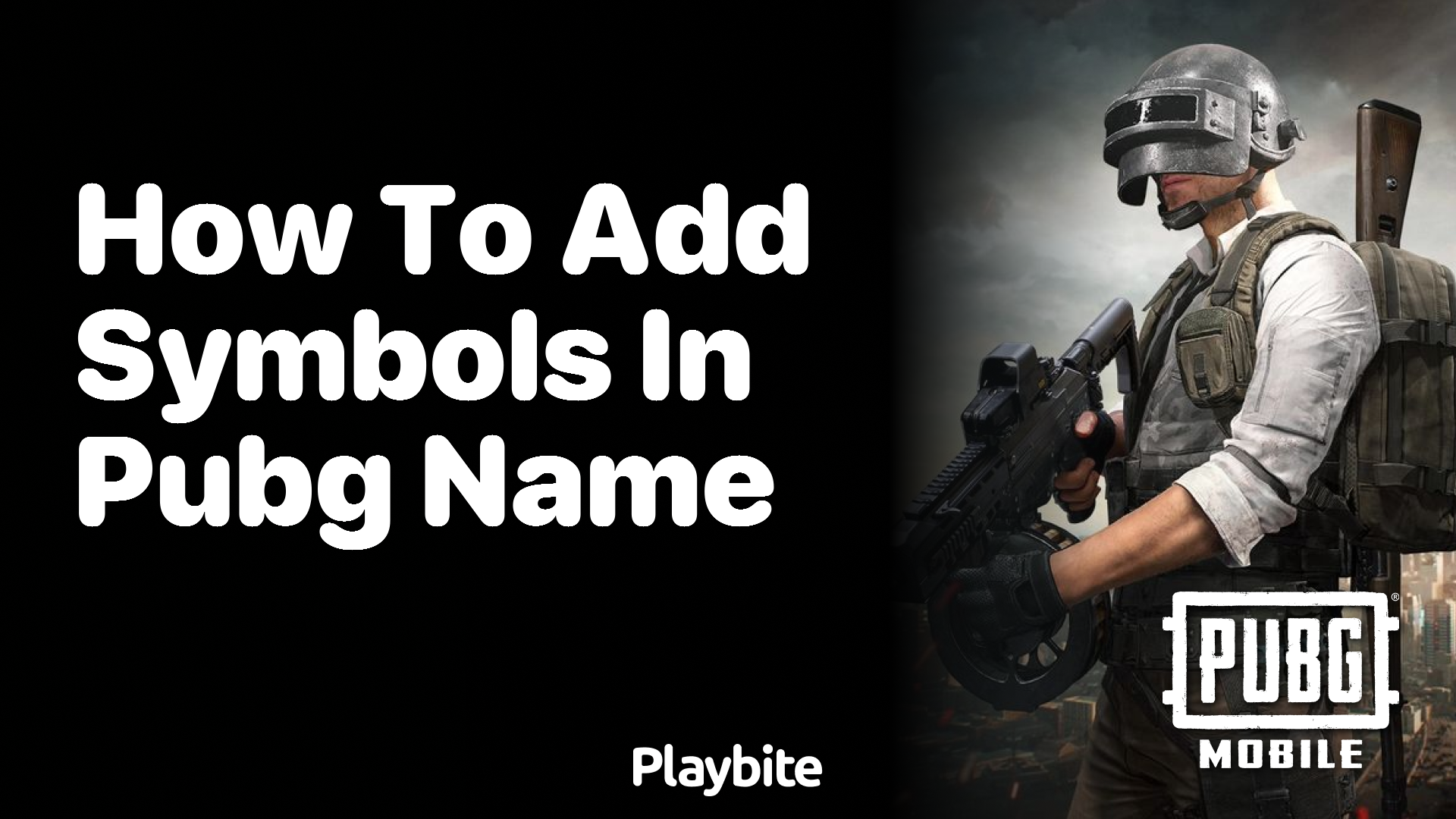 How to Add Symbols in Your PUBG Name