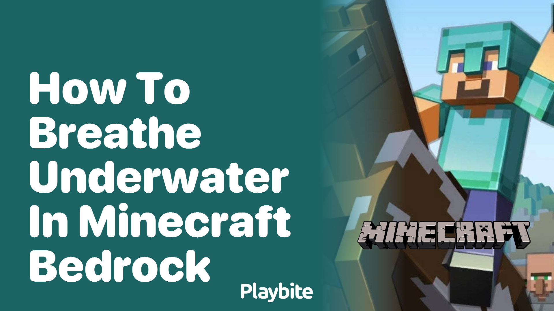 How to Breathe Underwater in Minecraft Bedrock - Playbite