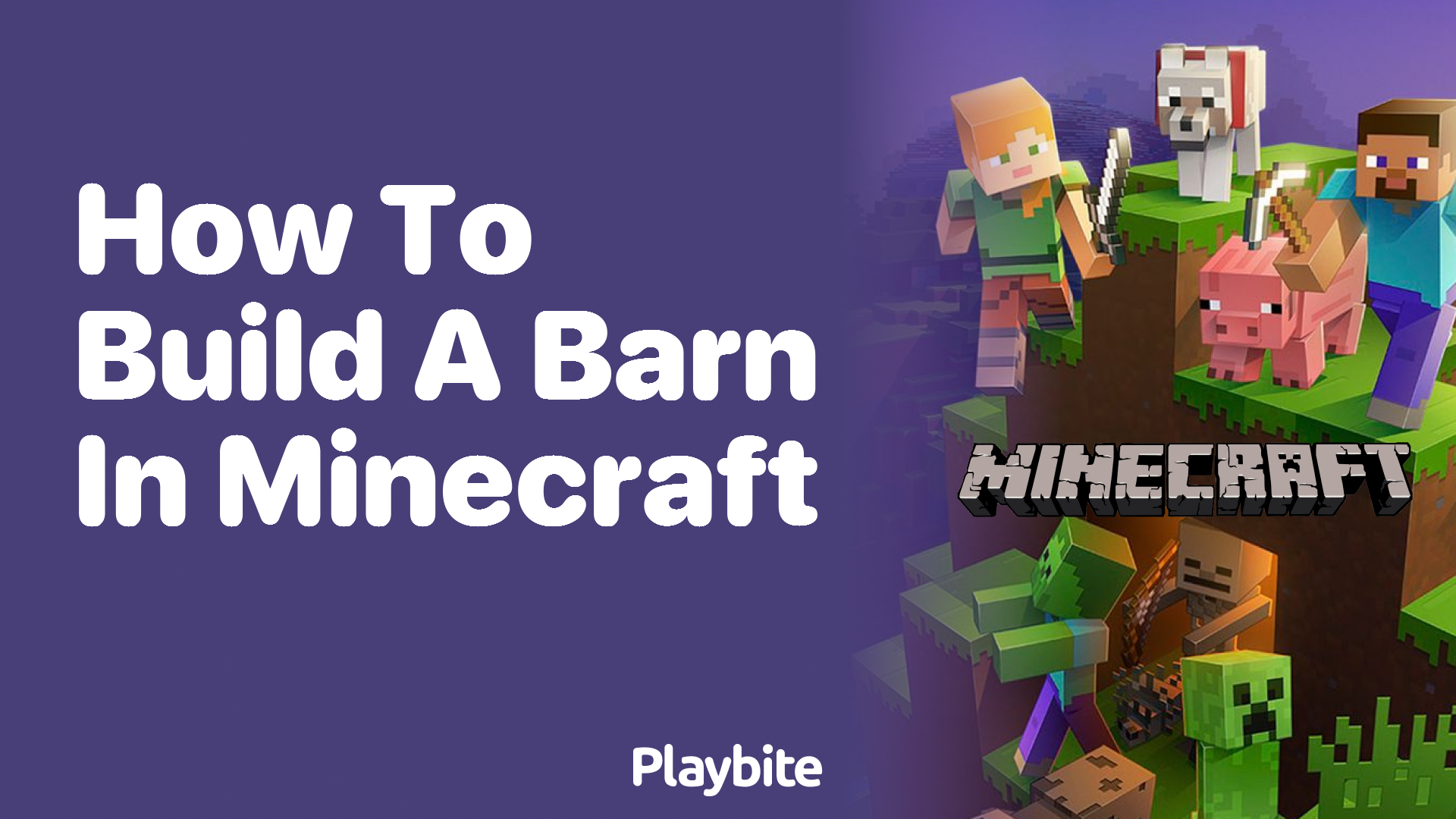 How to Build a Barn in Minecraft - Playbite