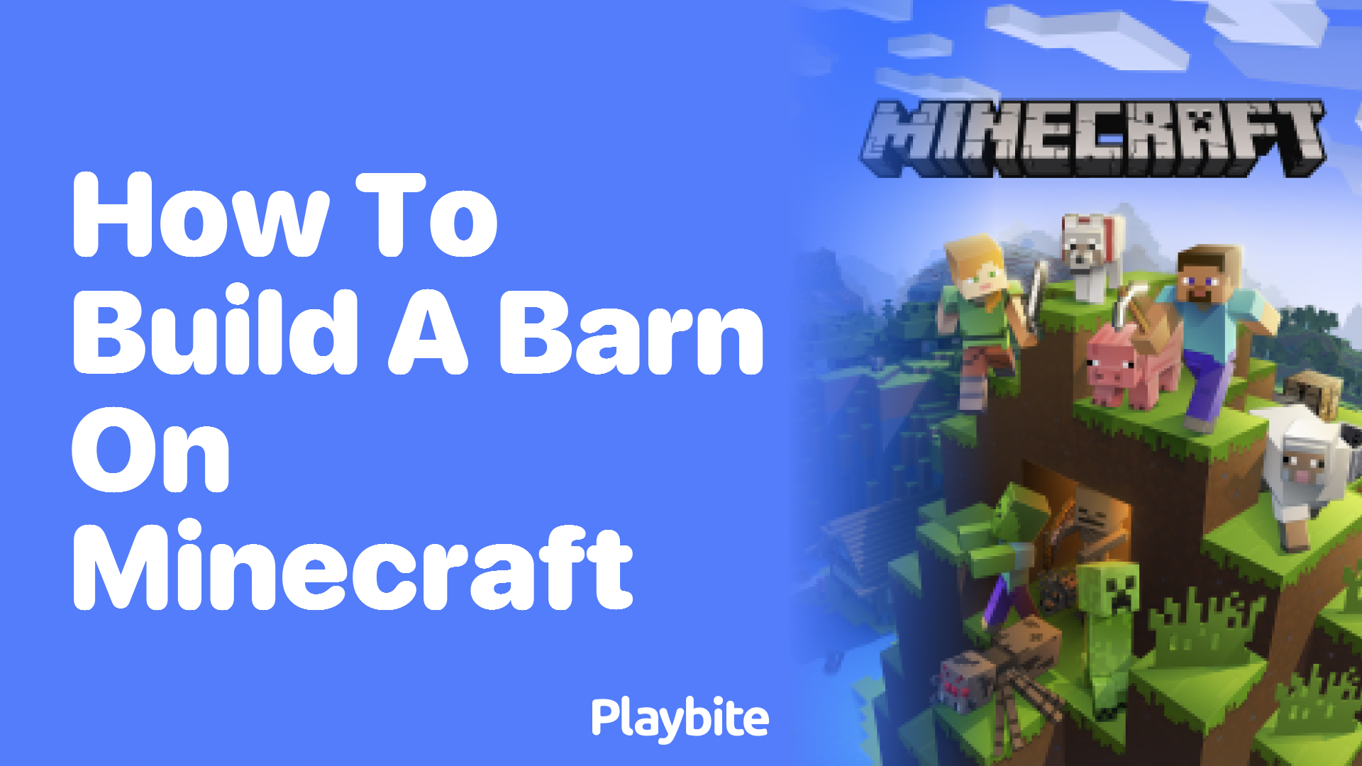 How to Build a Barn in Minecraft - Playbite