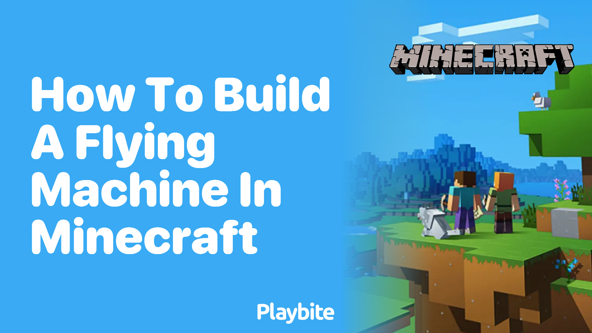 How To Build A Flying Machine In Minecraft - Playbite