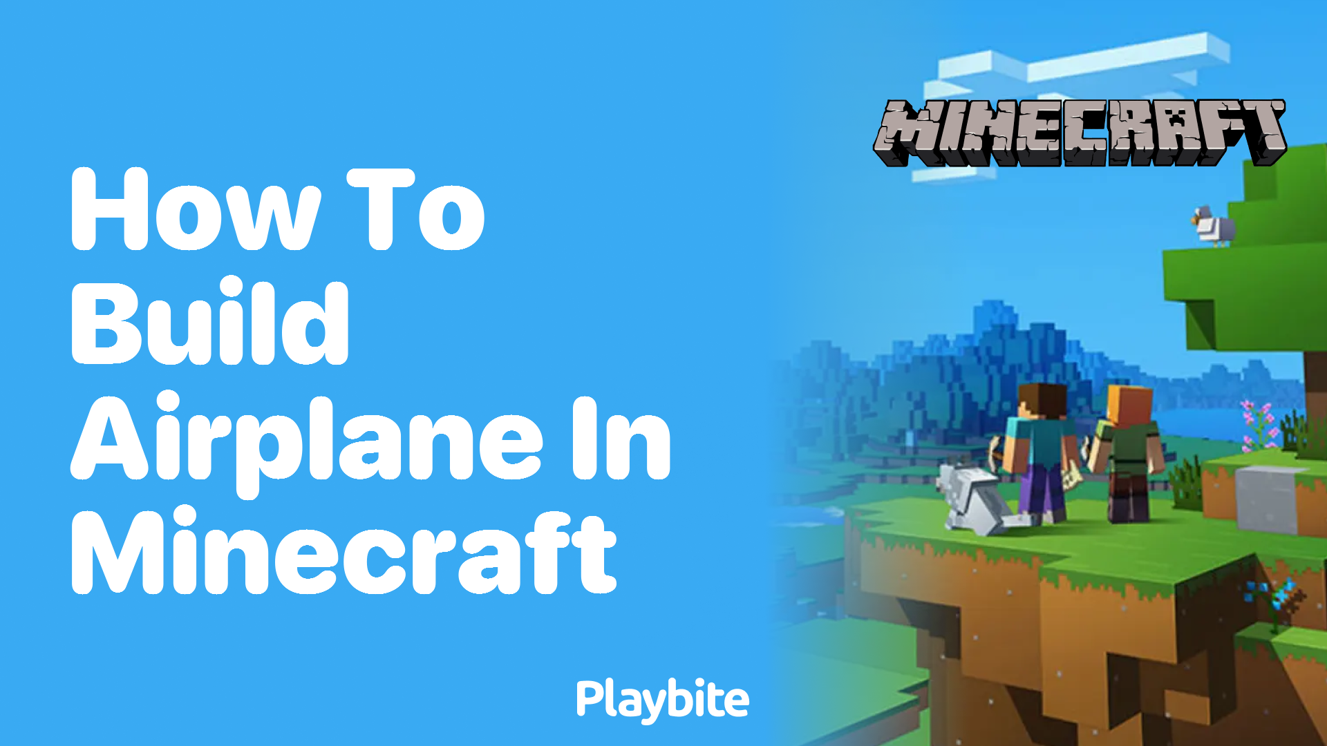 How to Build an Airplane in Minecraft