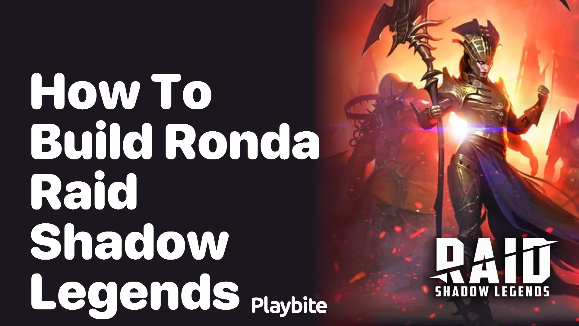 How to Build Ronda in Raid Shadow Legends