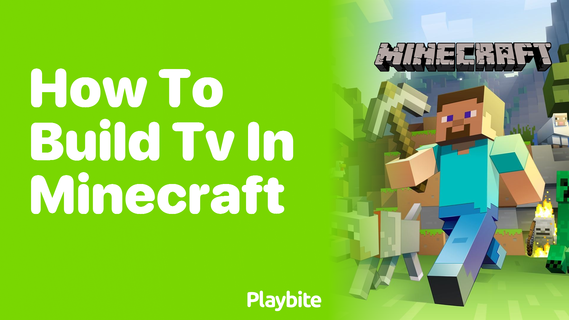 How to Build a TV in Minecraft