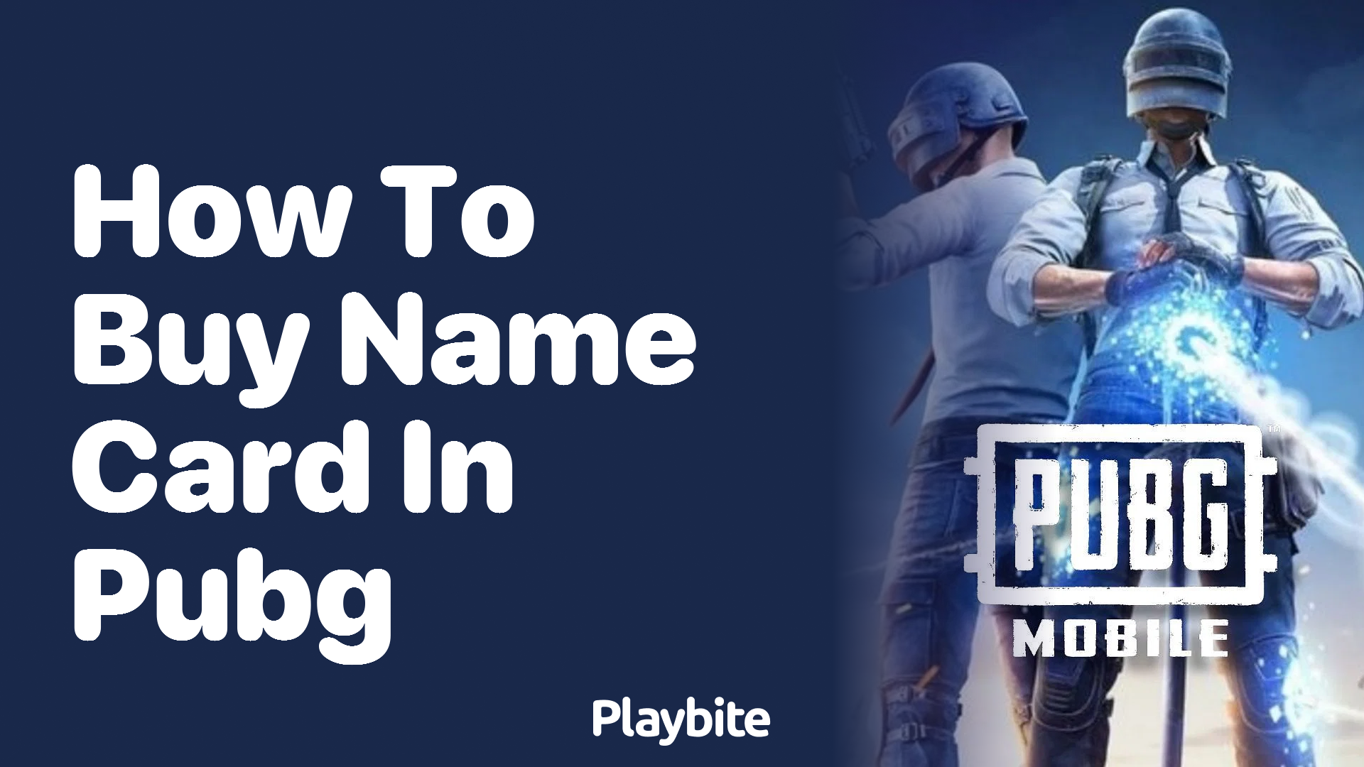 How to Buy a Name Card in PUBG Mobile