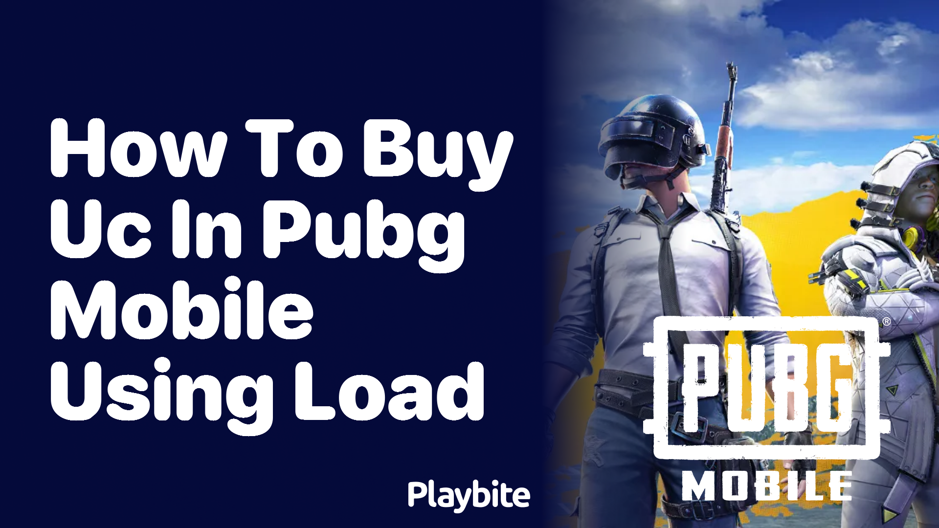 How to Buy UC in PUBG Mobile Using Load